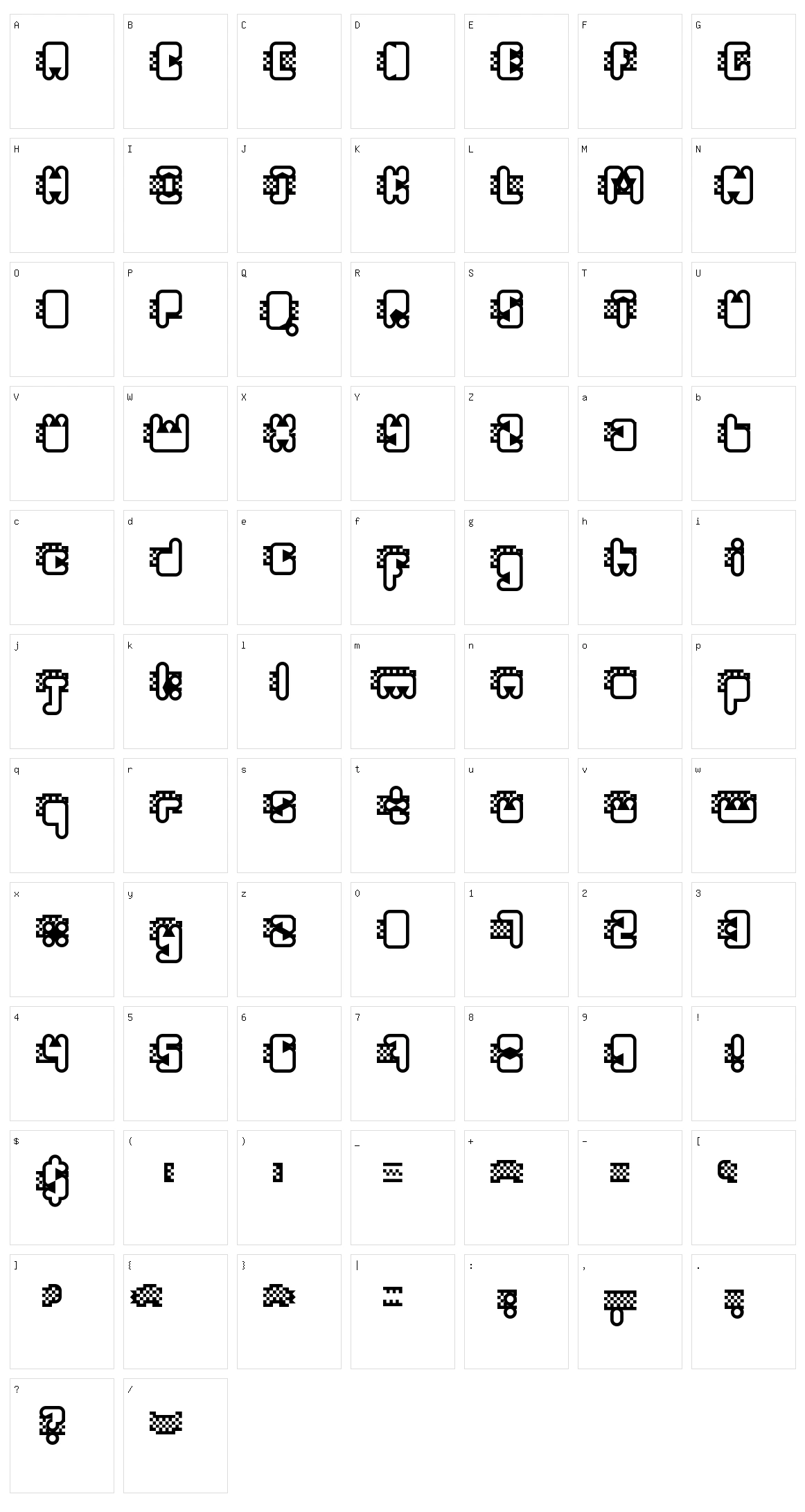 Turbineable Character Set