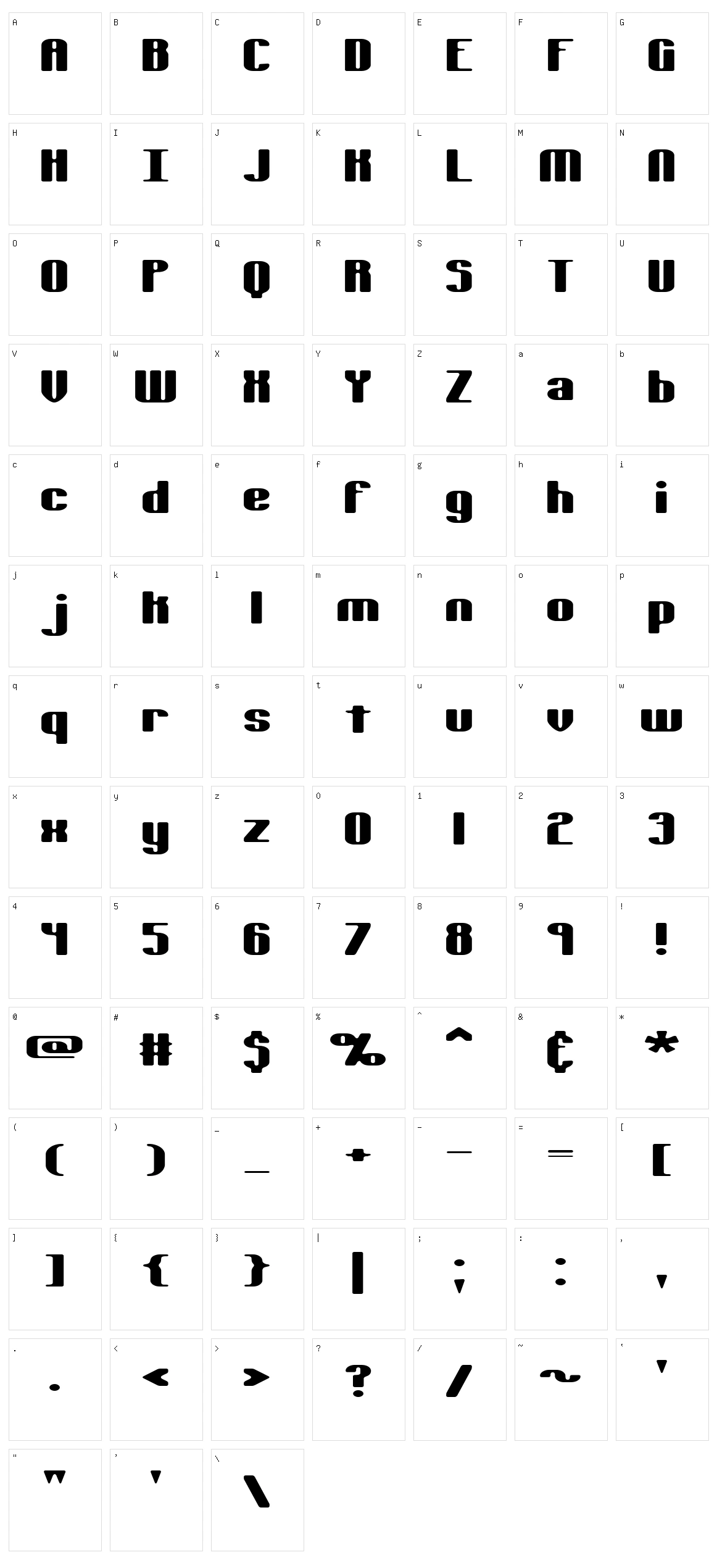 Typesource Extol Character Set