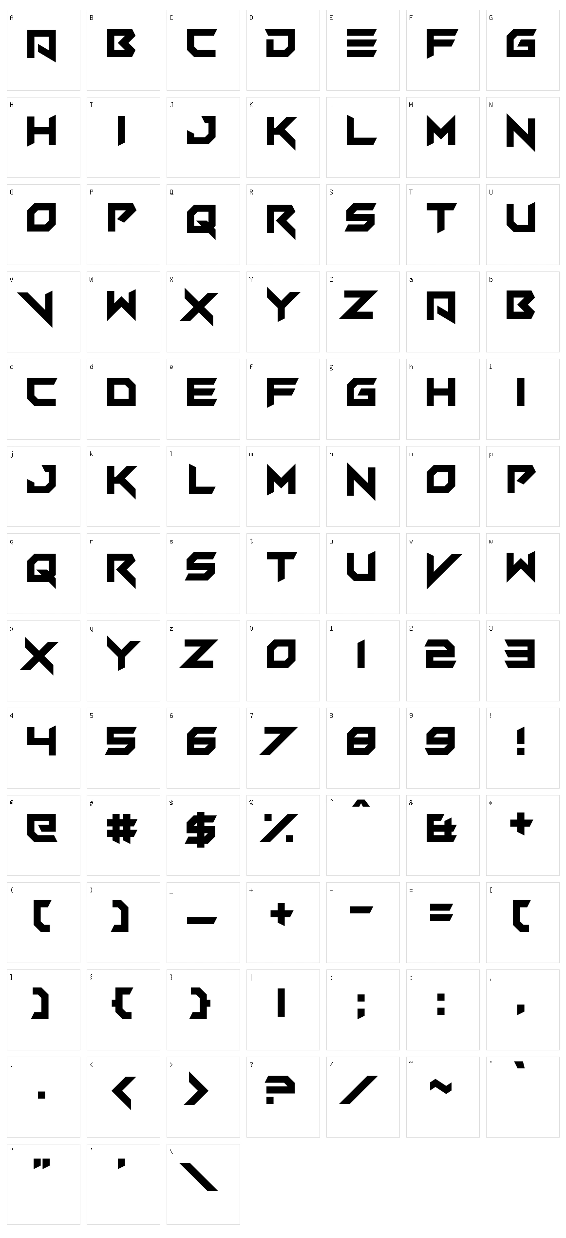 Vermin Vibes V Character Set