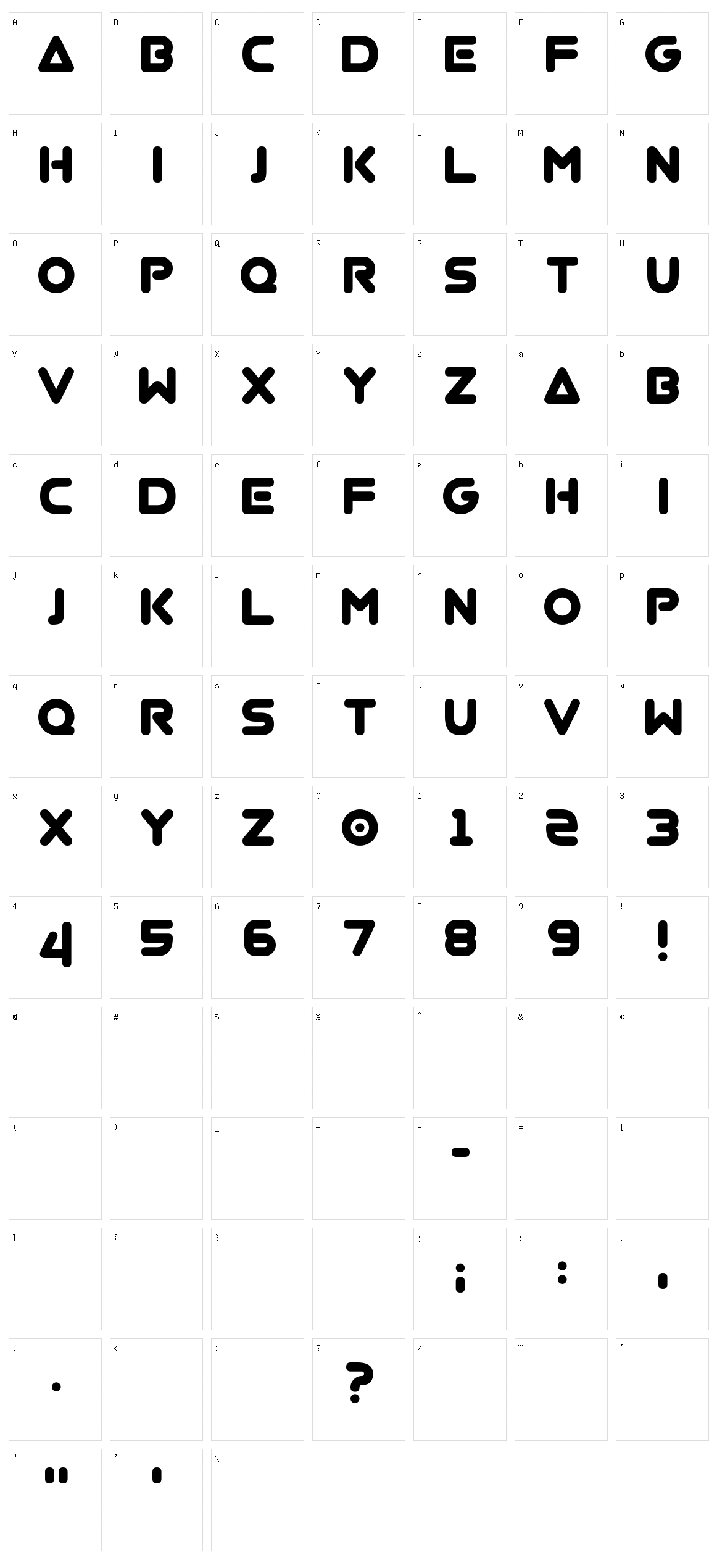 Virgo.01 Character Set