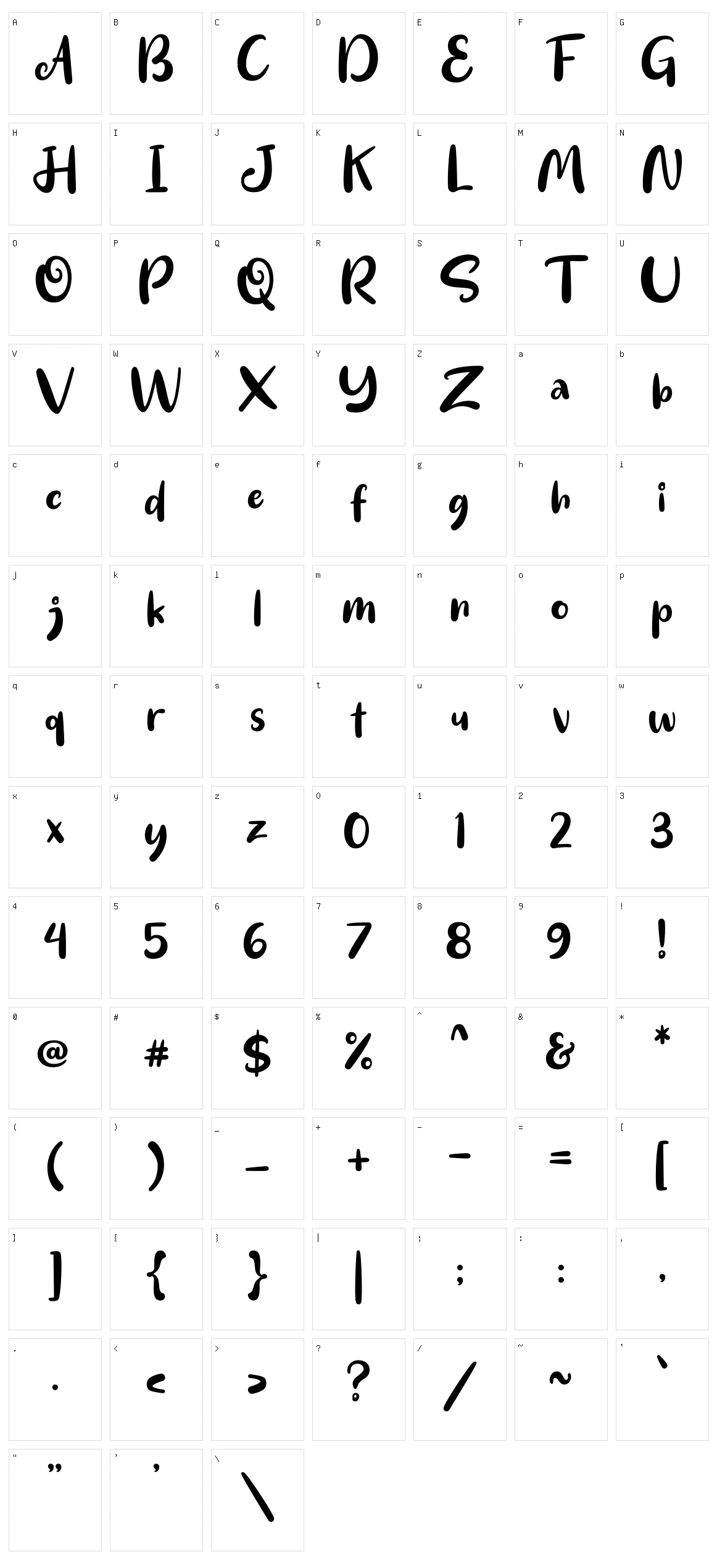 Mike Samiya Character Set