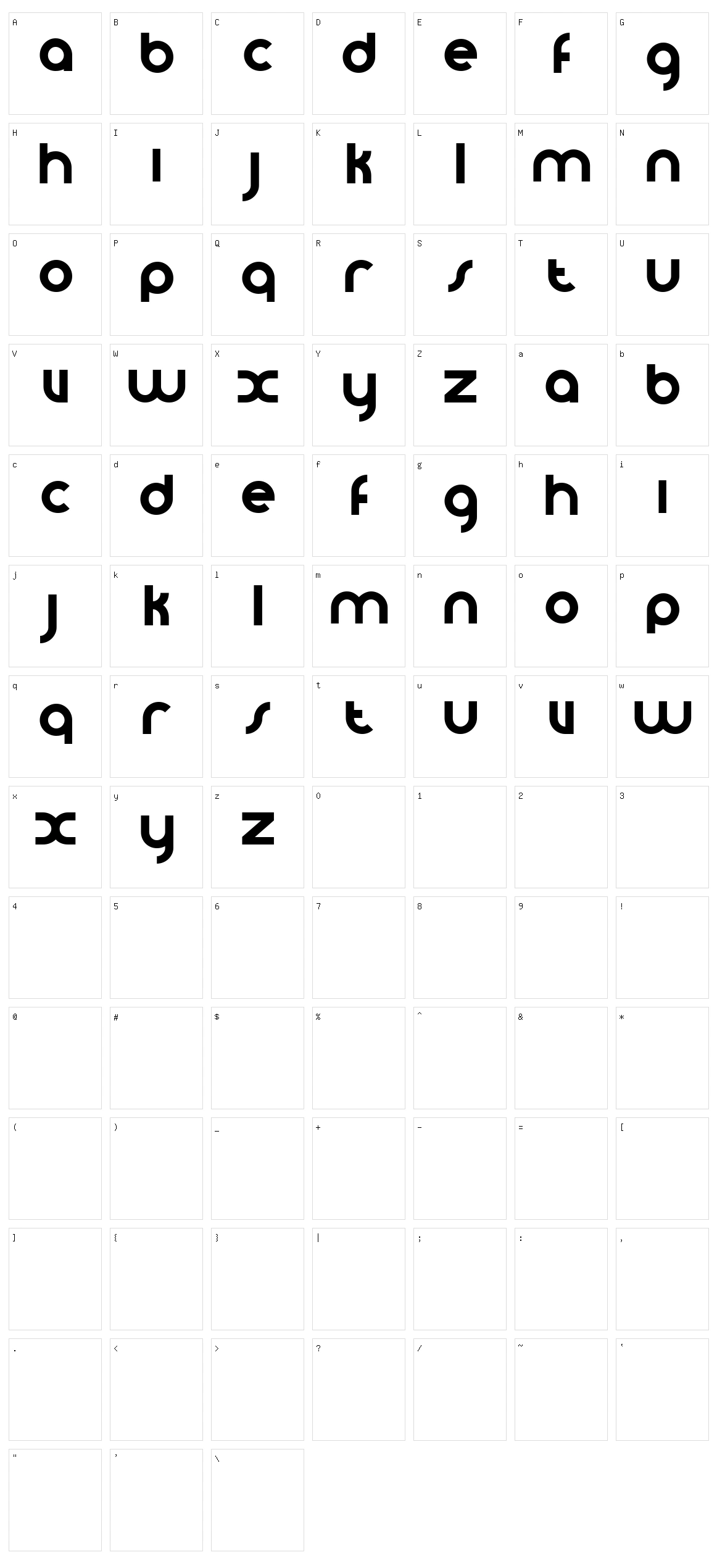 VomZom Character Set