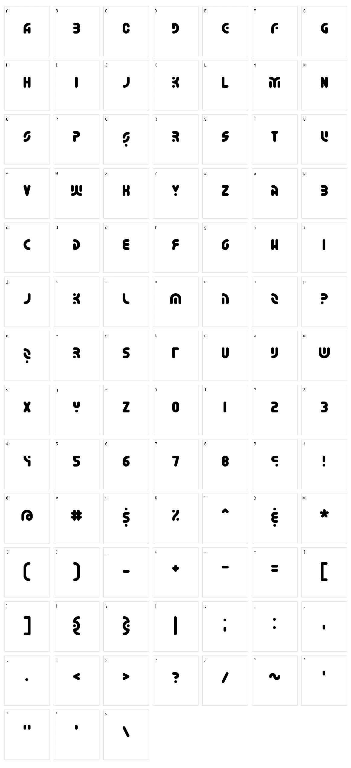 Whatever BRK Character Set