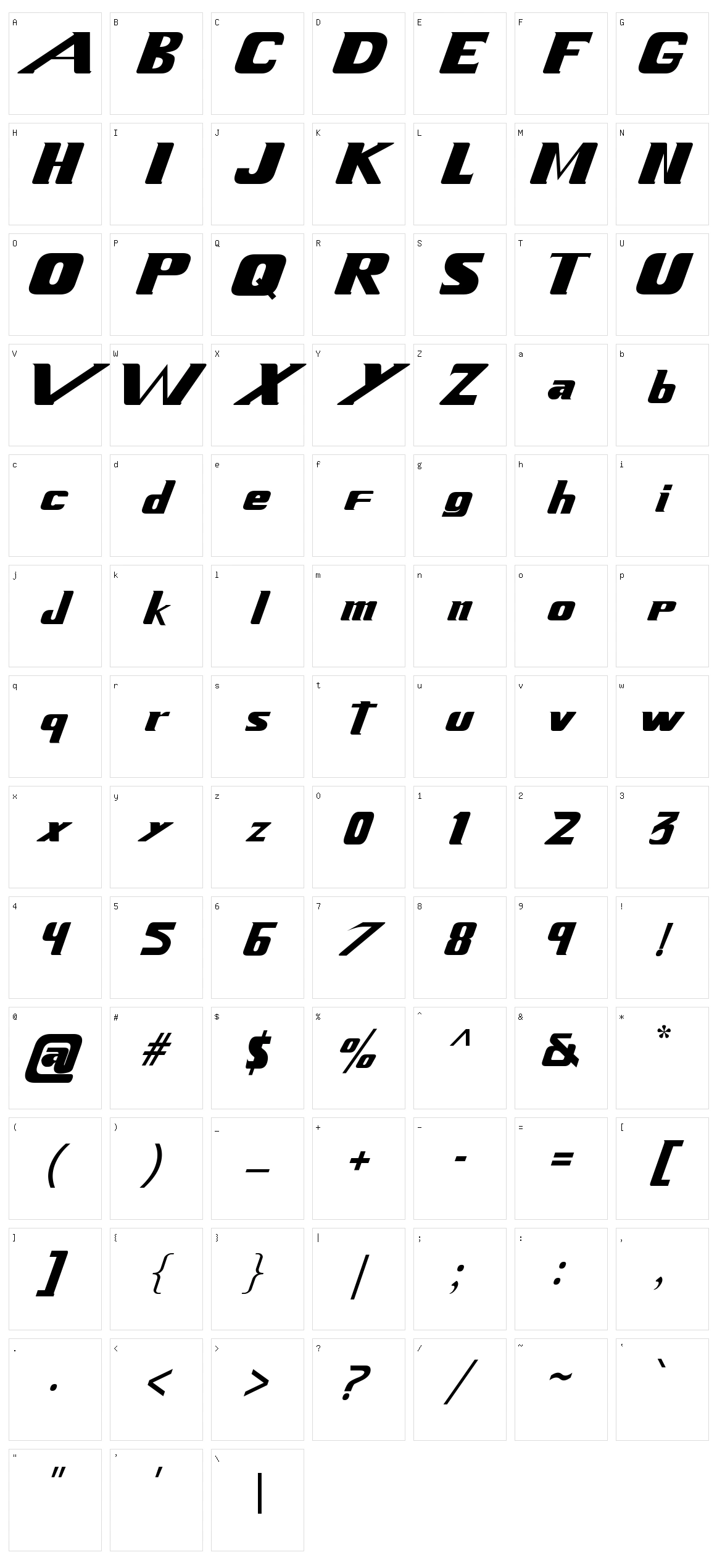 Xenogears Character Set