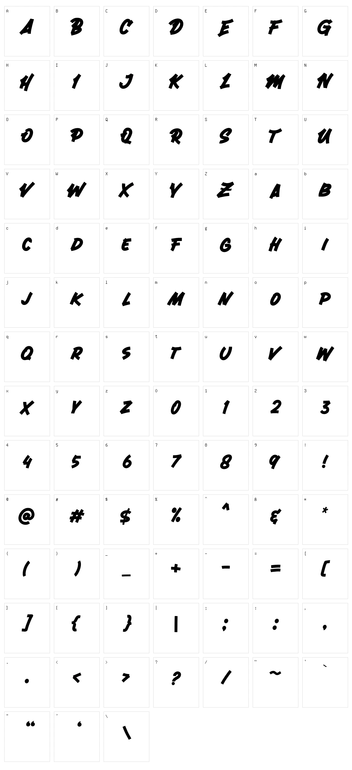 Global Street Character Set