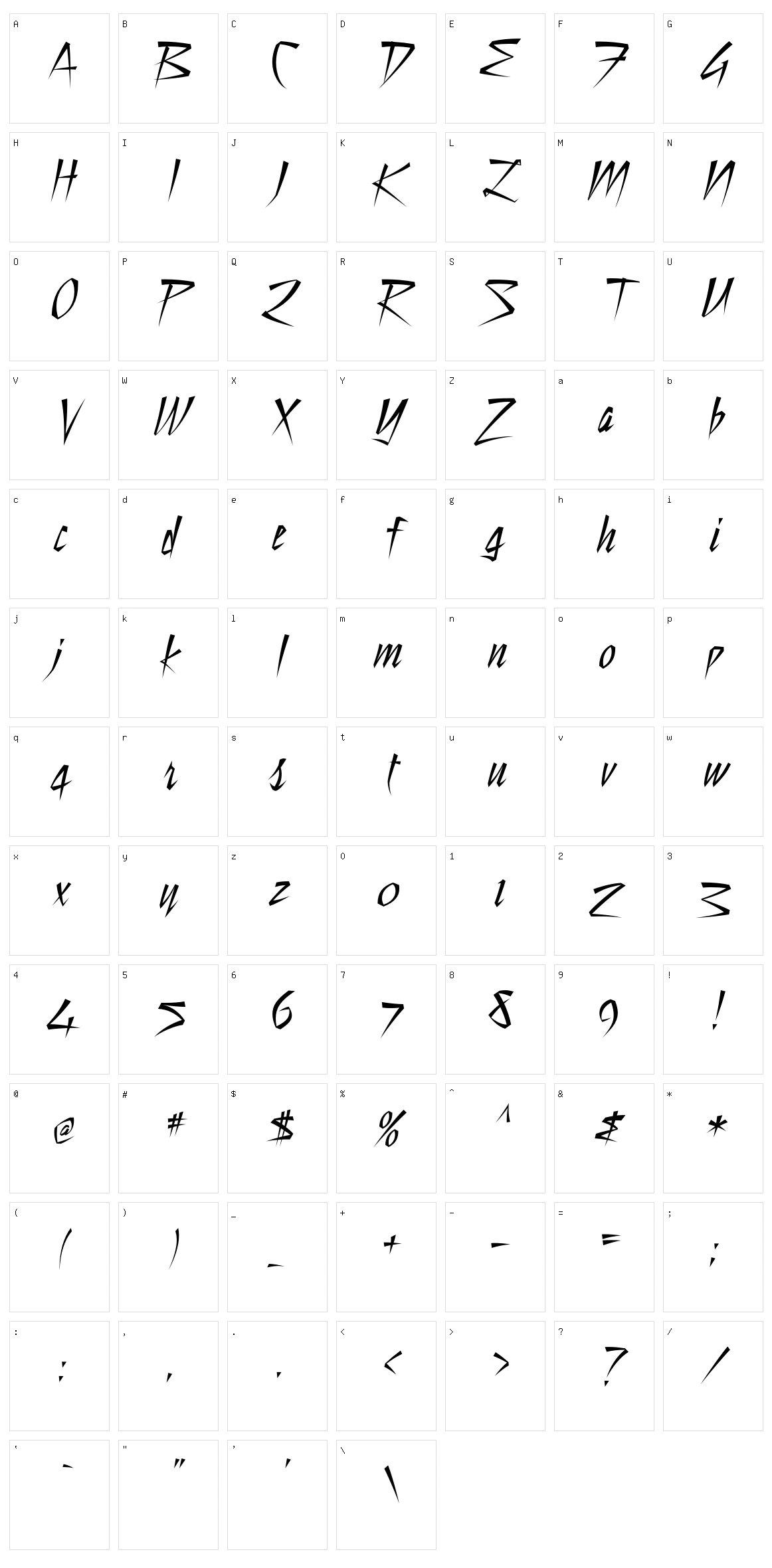 Still Time Character Set