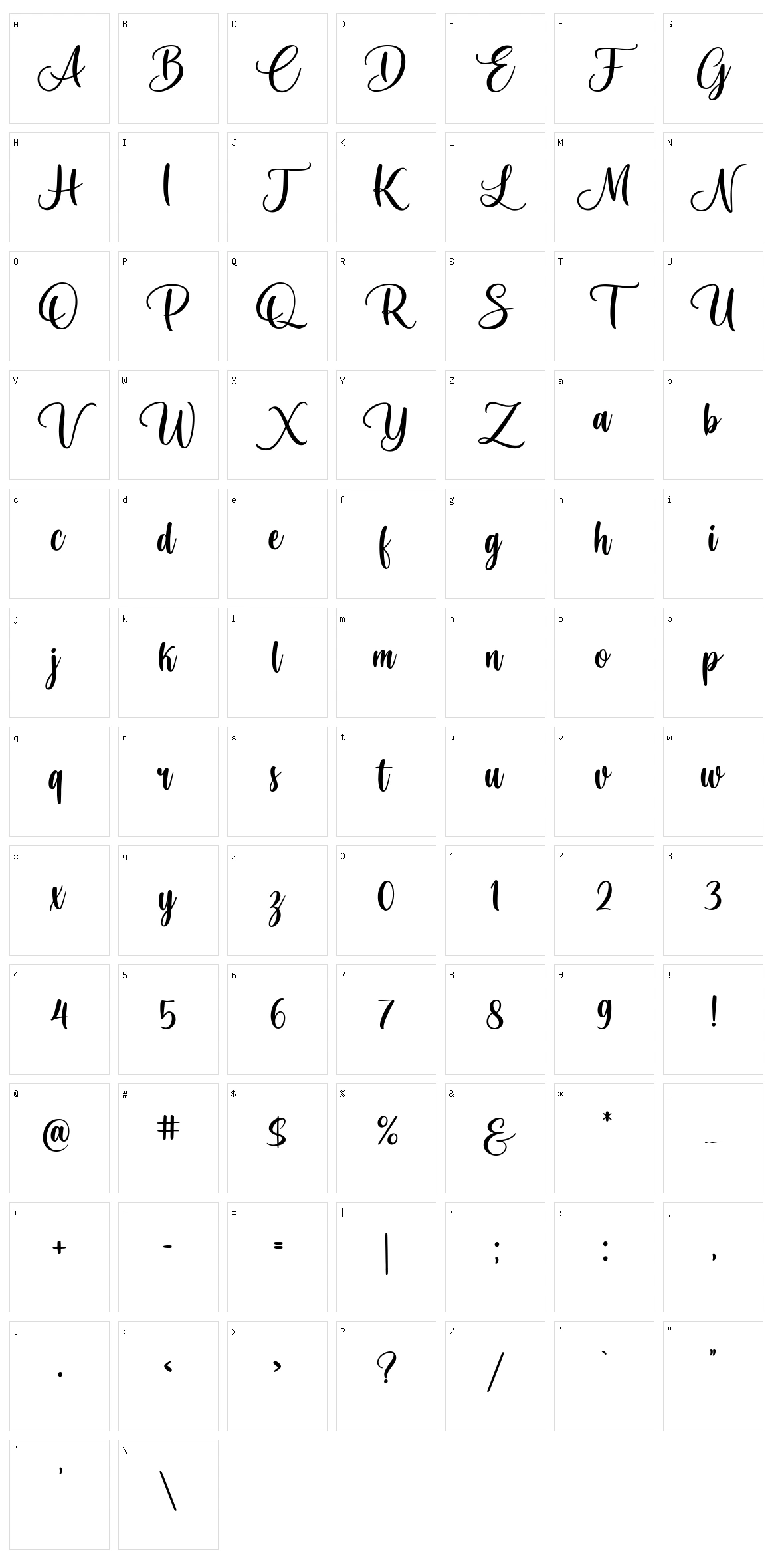 Fantasia Character Set