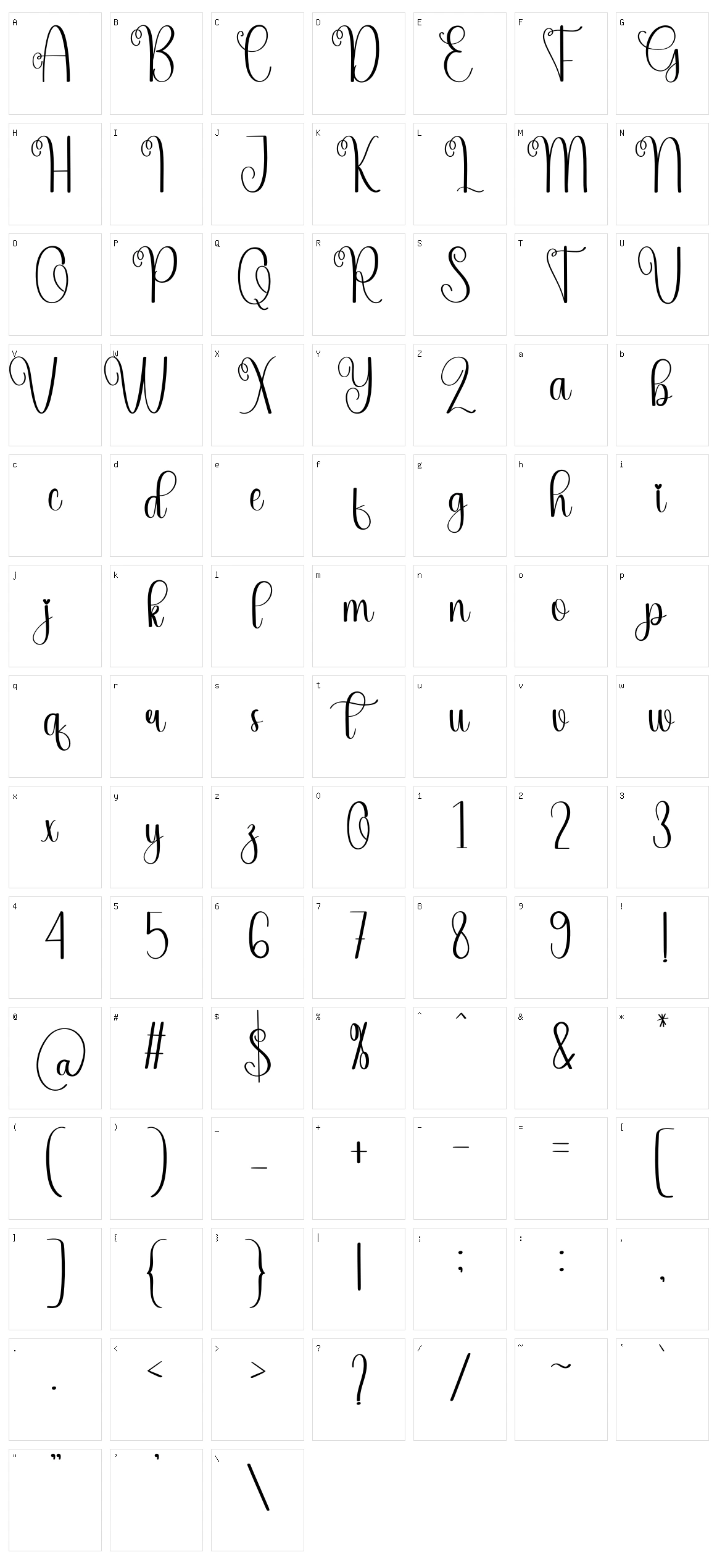 Offline Character Set