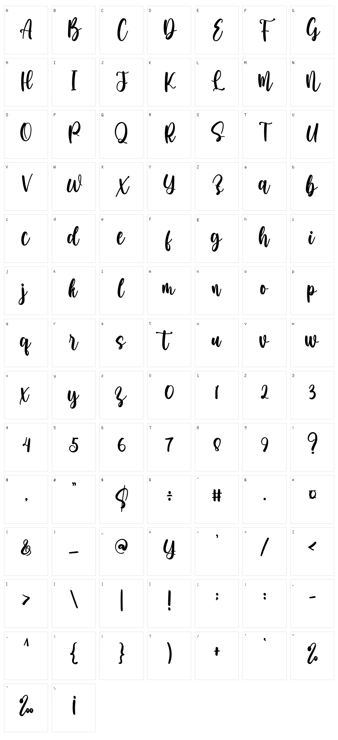 Sweet Heart Character Set