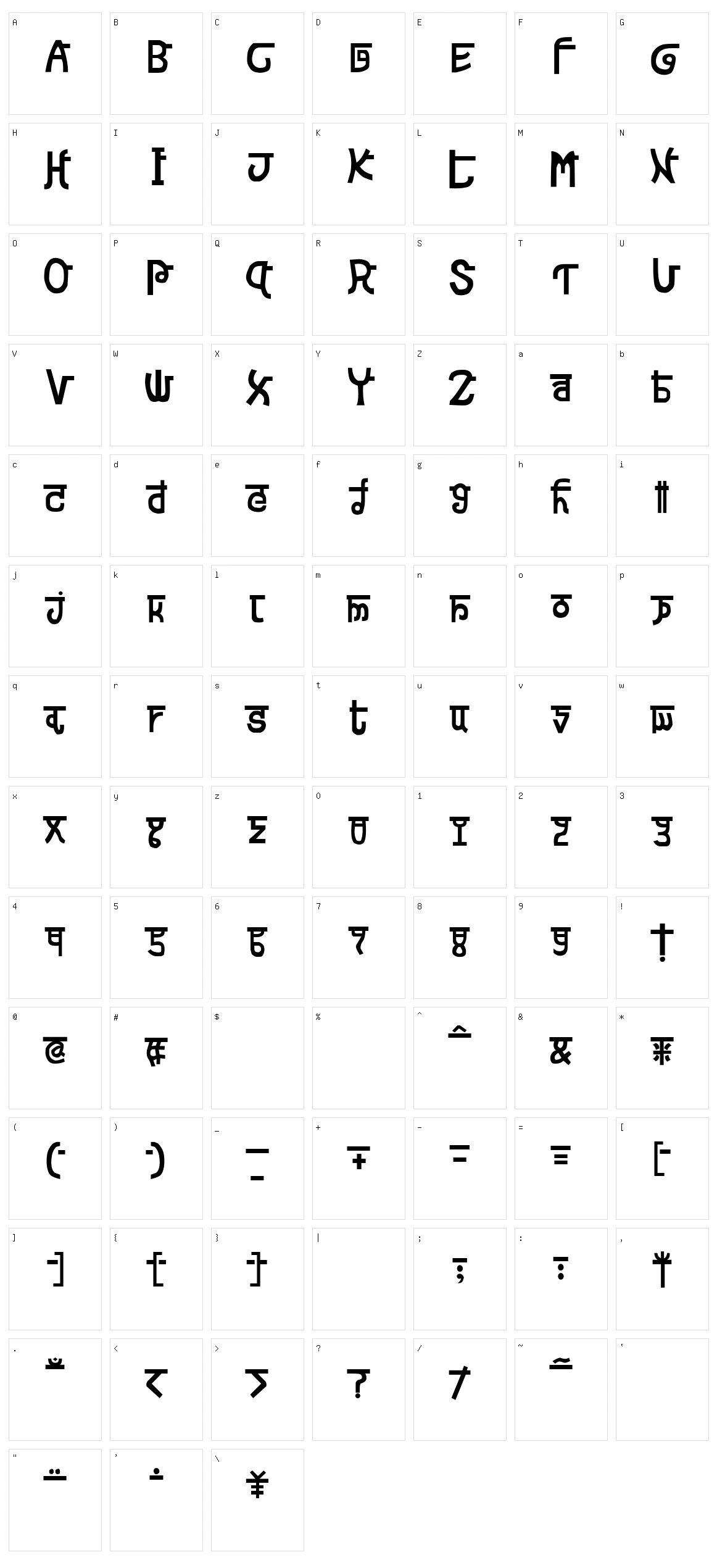 Devanagarish Character Set