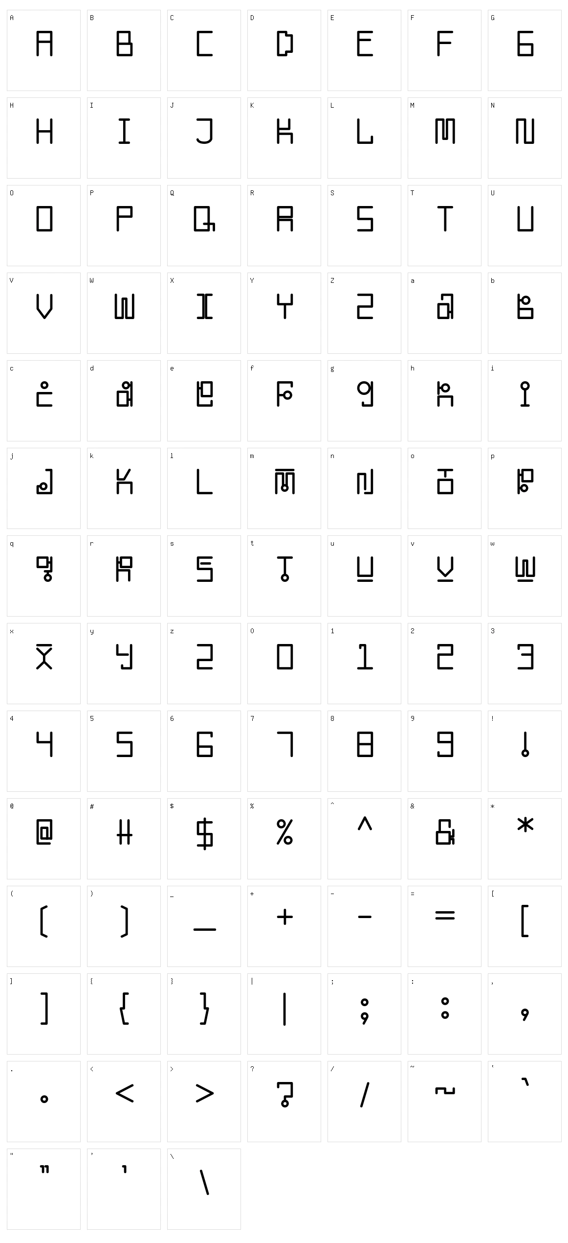 Korean Looks Character Set