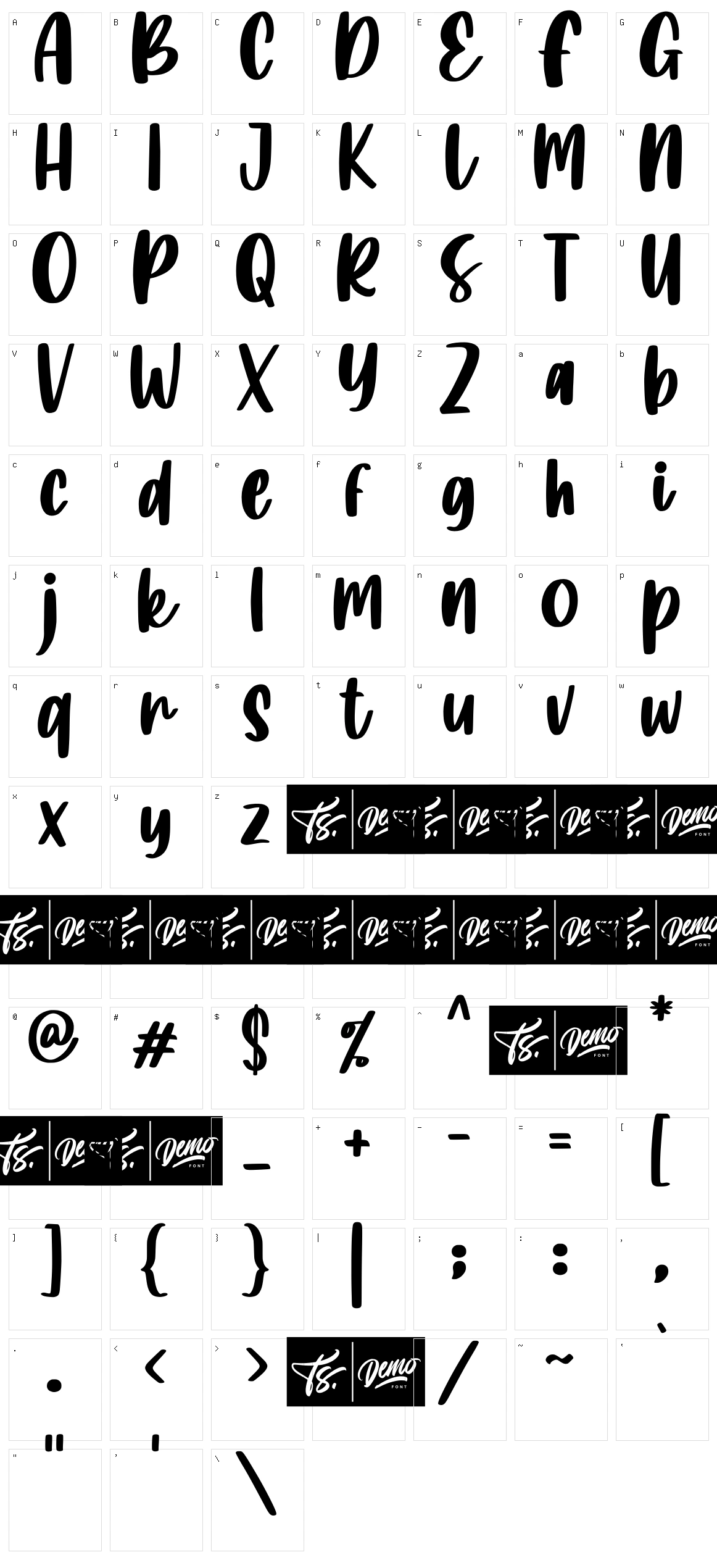 Island Namina Character Set