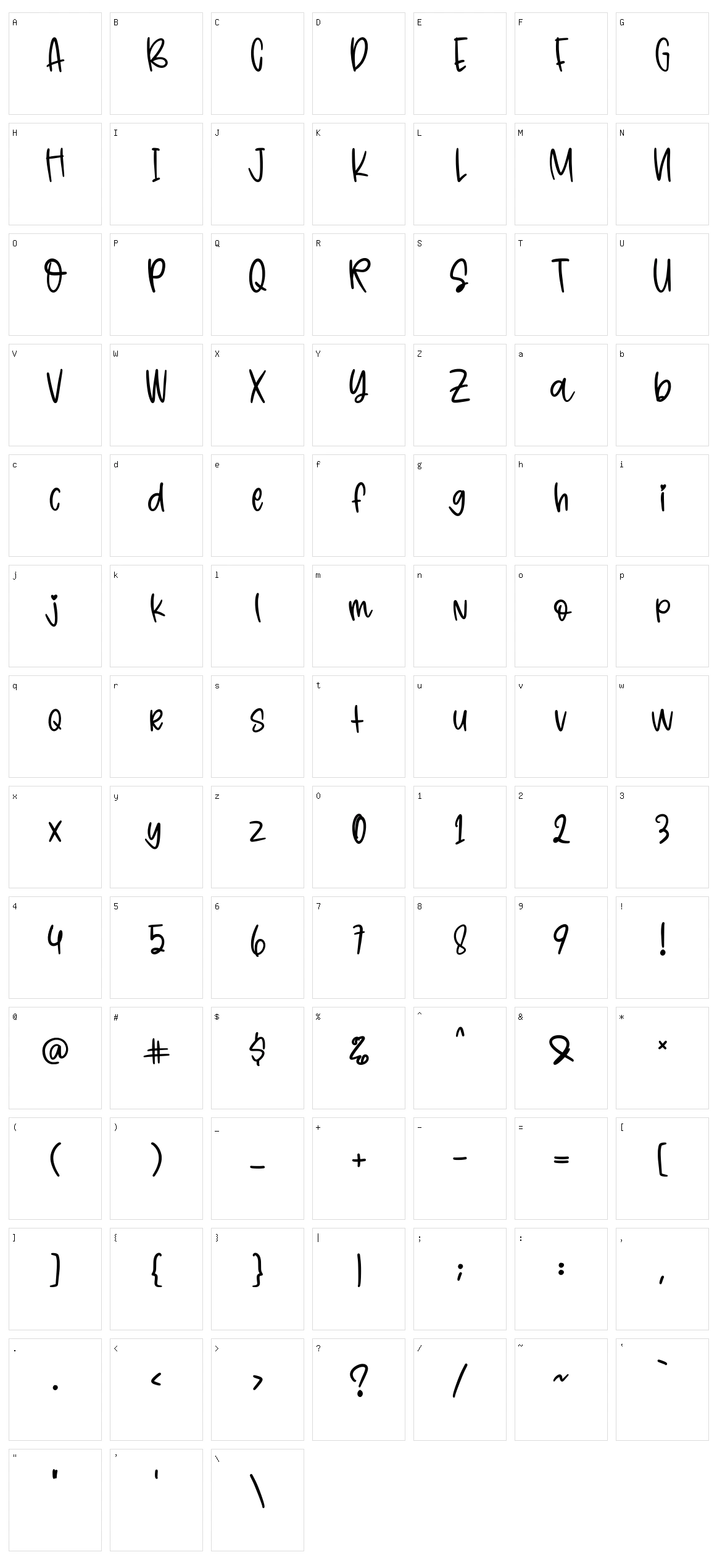 Graduation Character Set