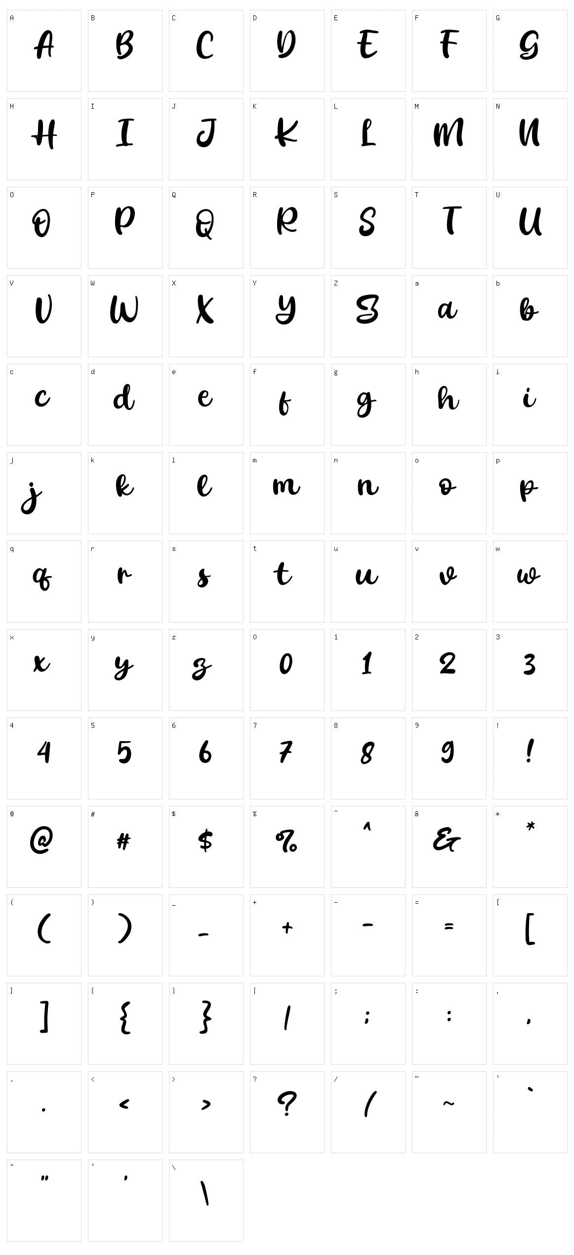 The Sally Character Set