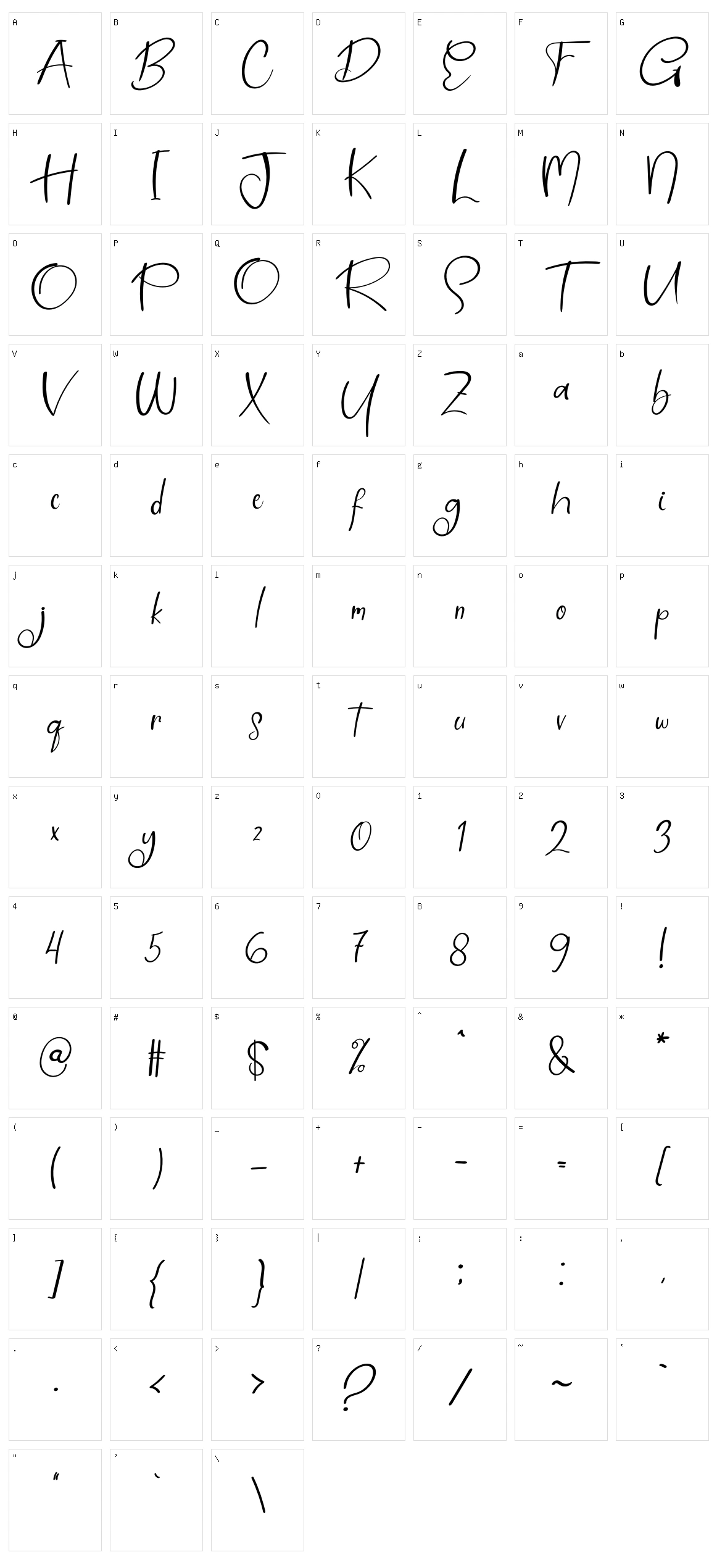 Creative Lettering Character Set