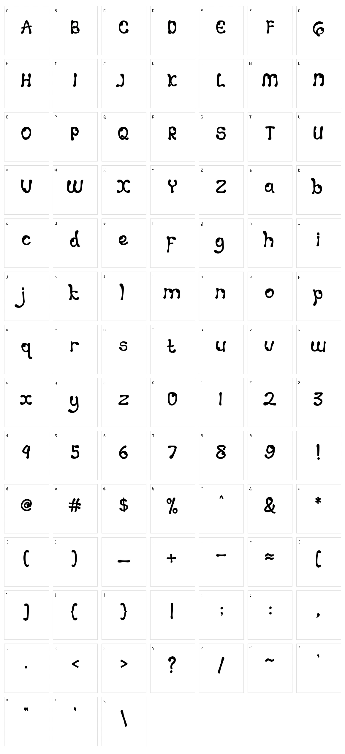 Choco Candy Character Set