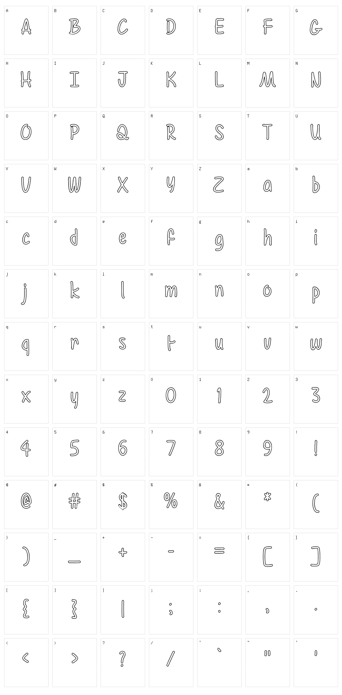 Color Time Character Set