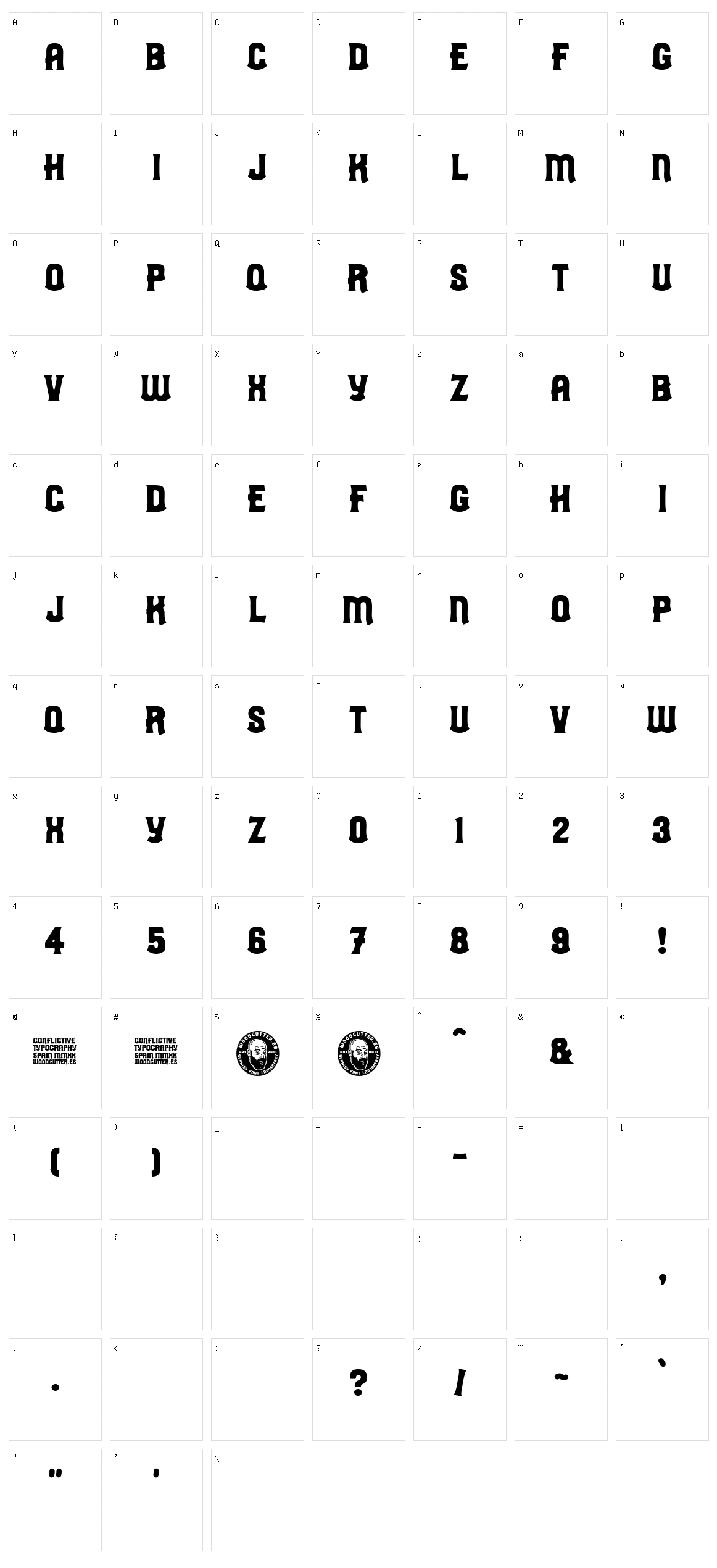 Conflictive Character Set