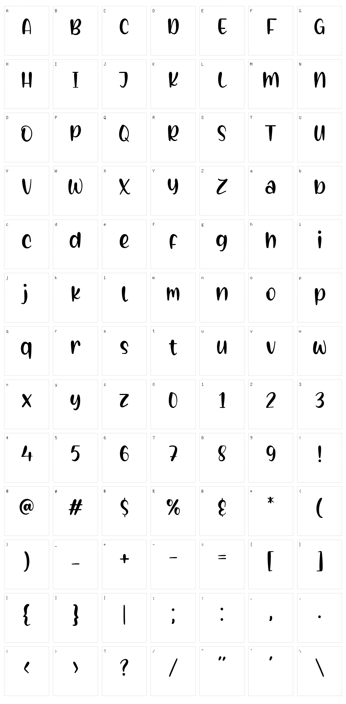 Creamy Sunset Character Set