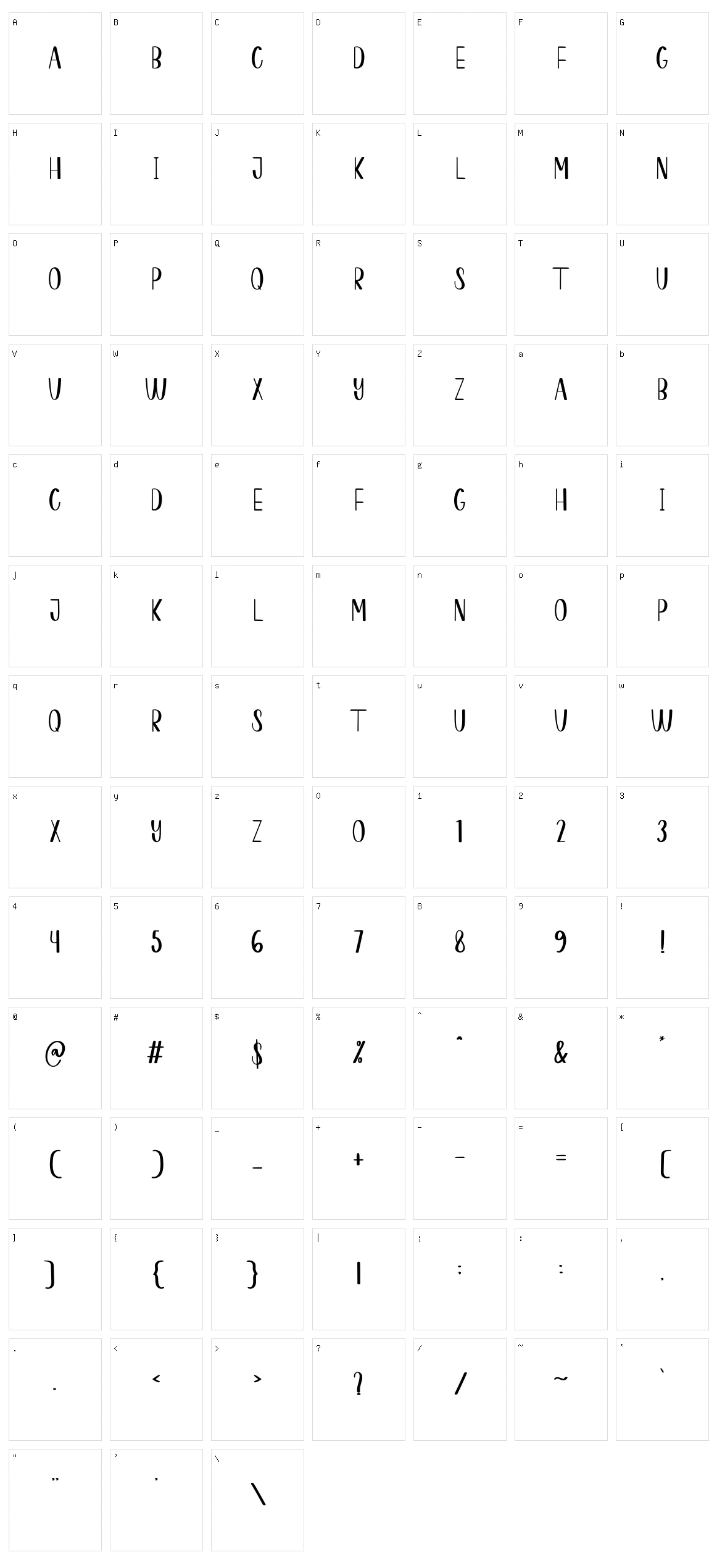 Morning Character Set