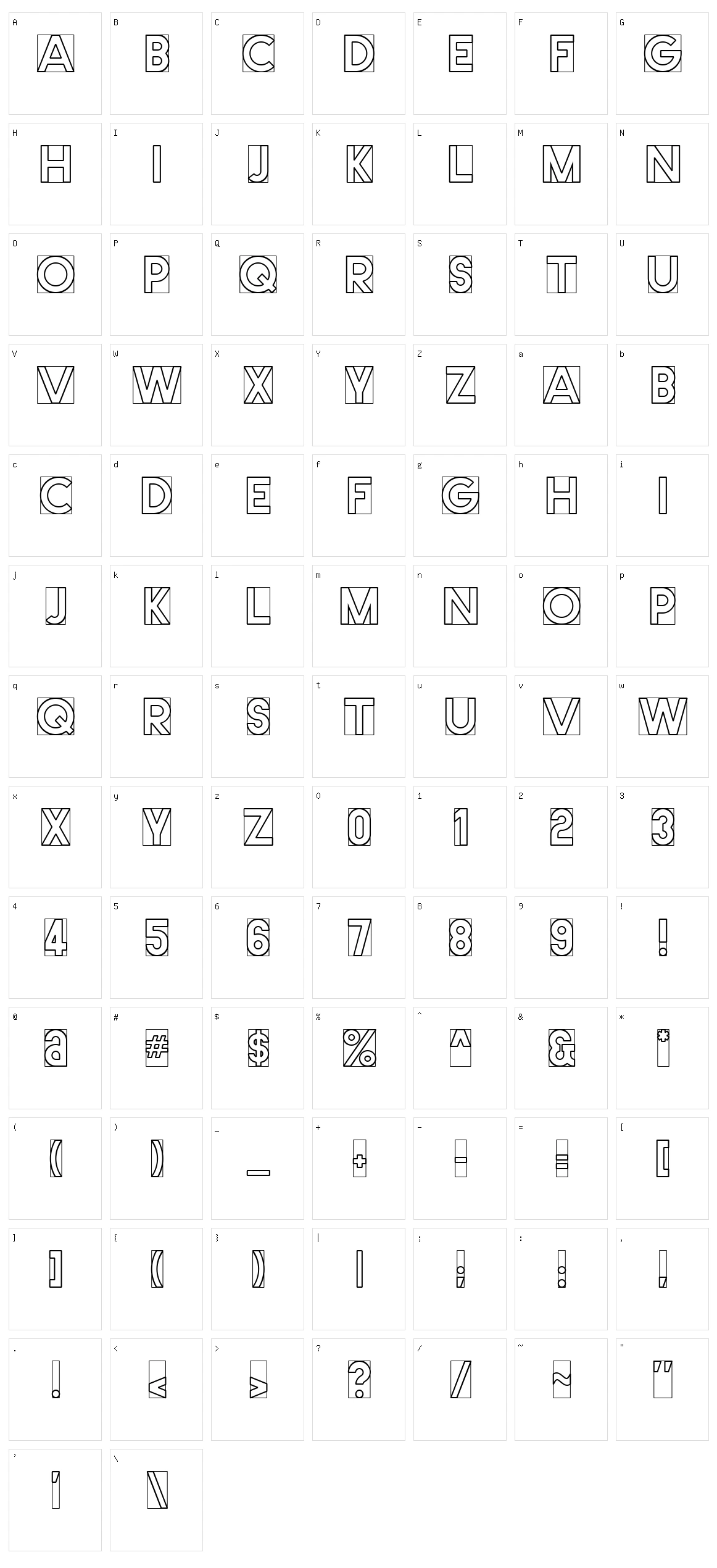 Cut Me Out Character Set