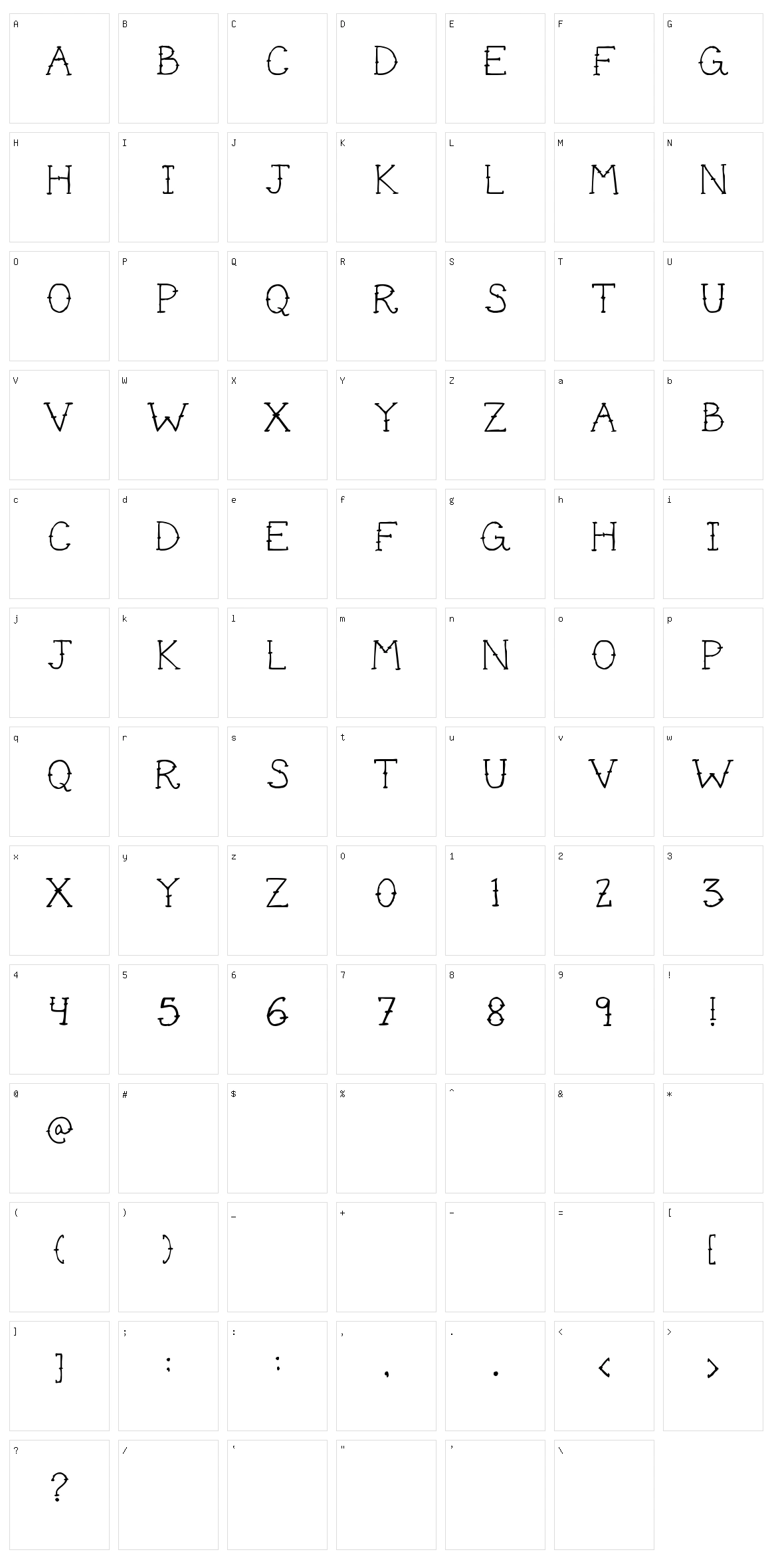 Cute Tattoo Character Set