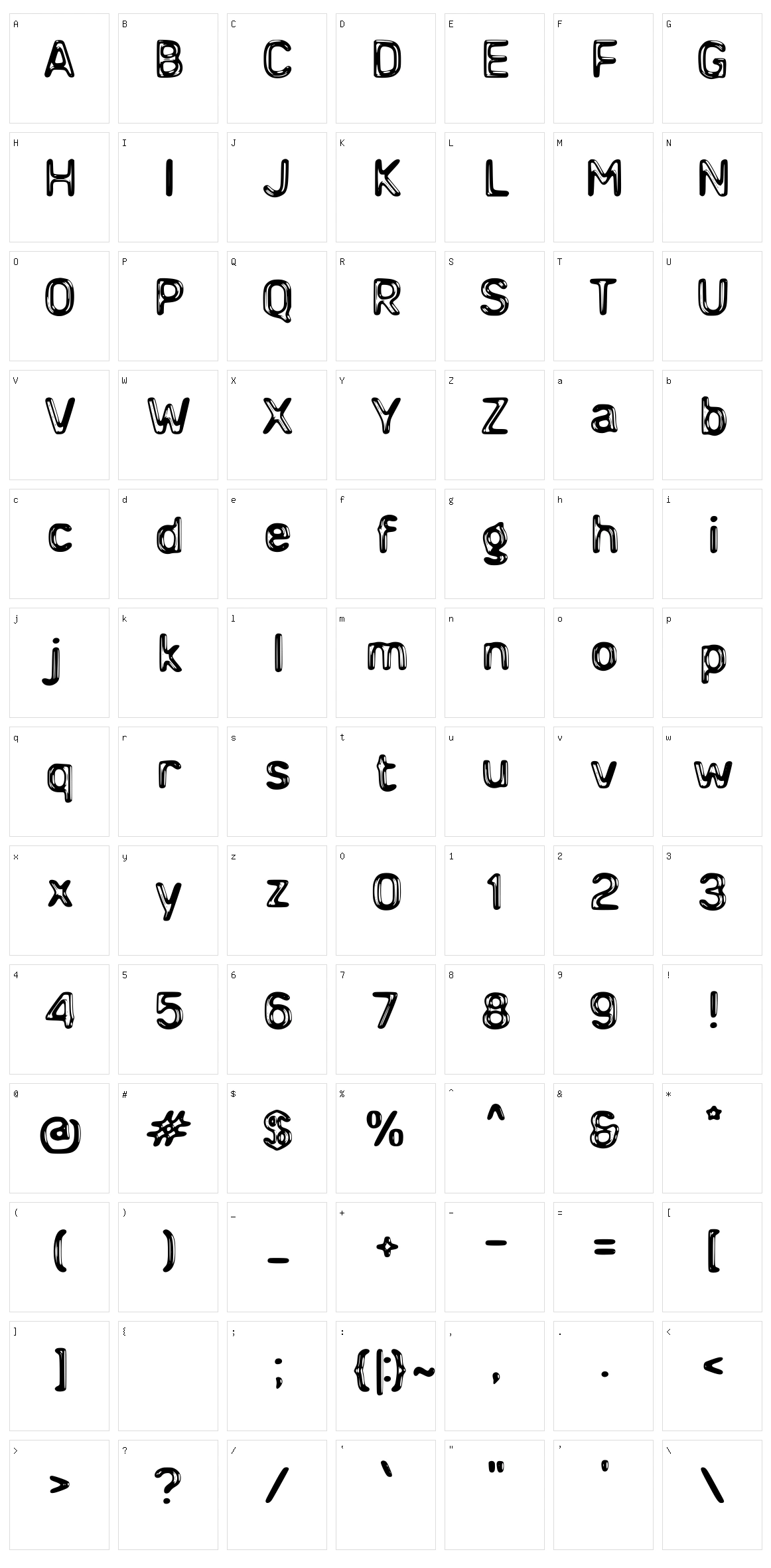 d Datang Character Set