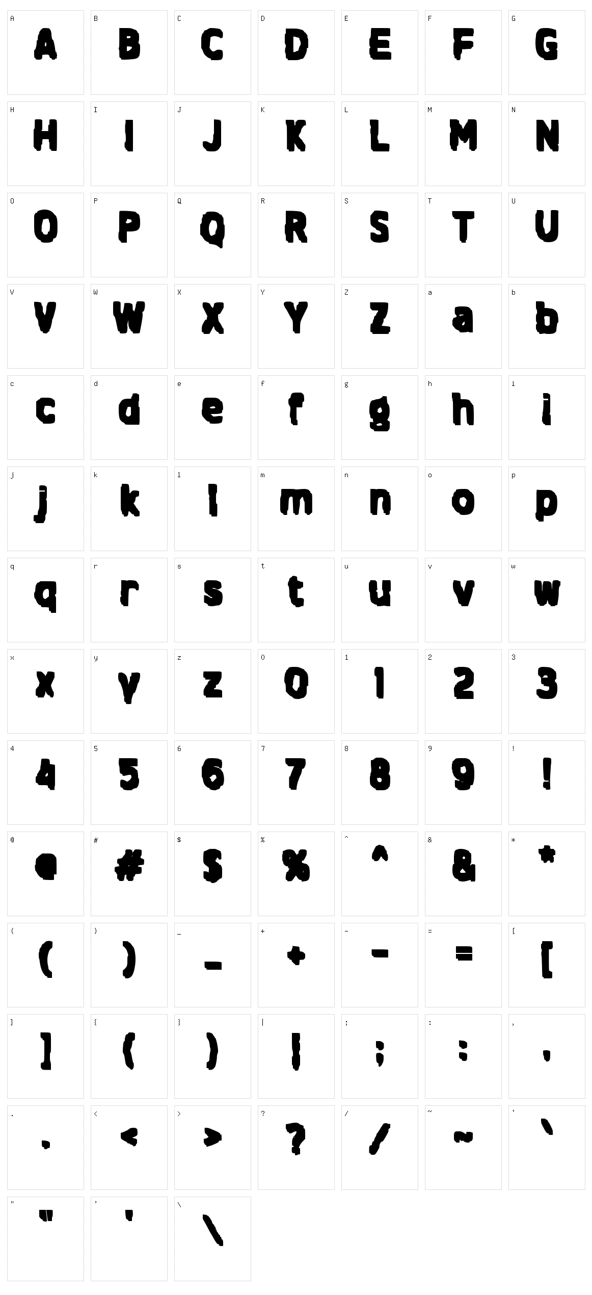 d Dengan Character Set