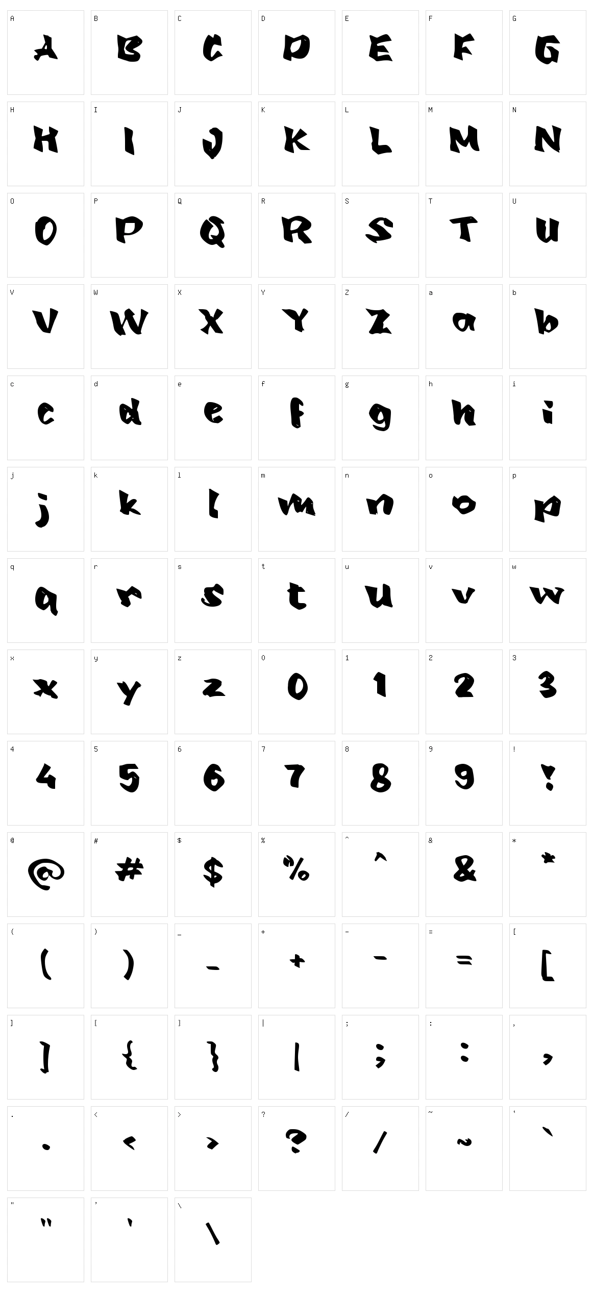 d Dorama Character Set