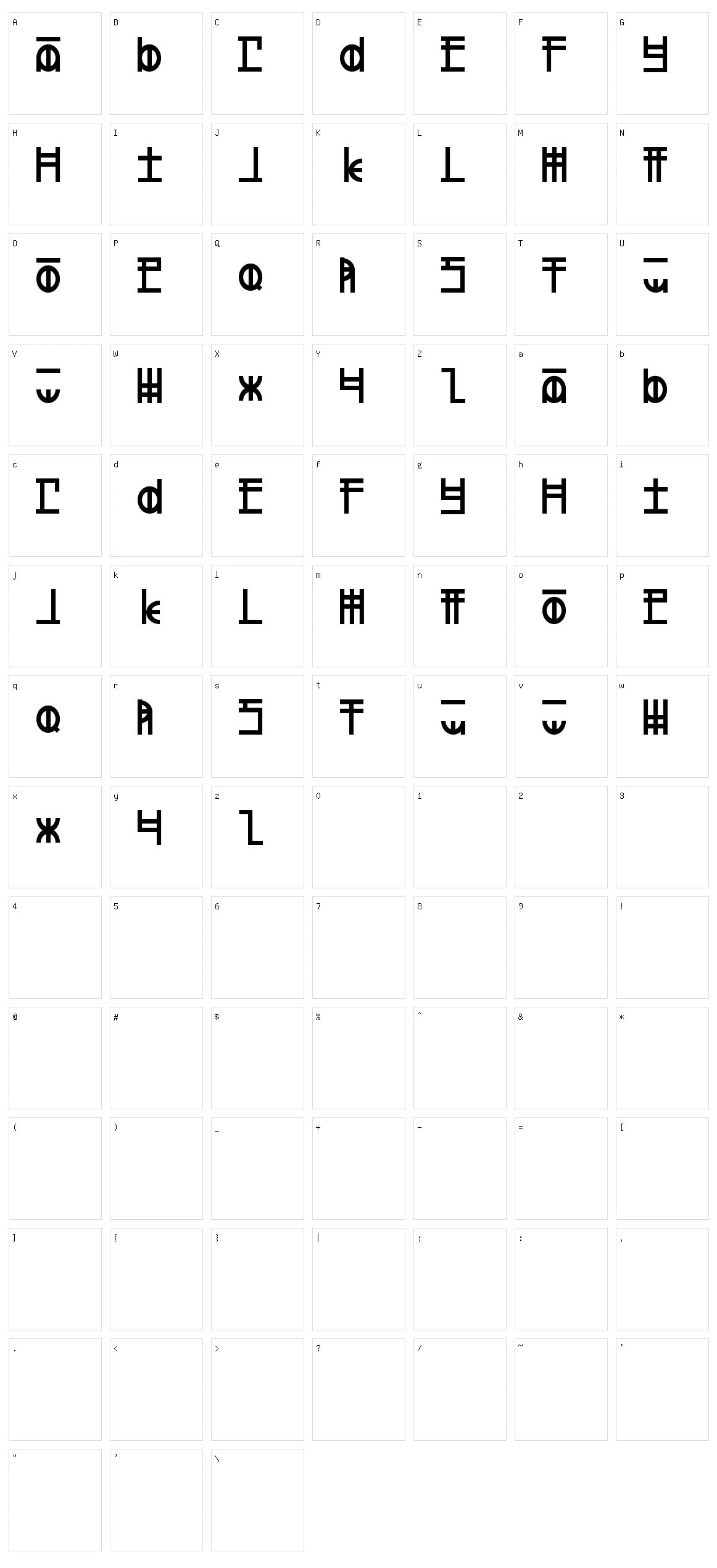 Defeated Character Set