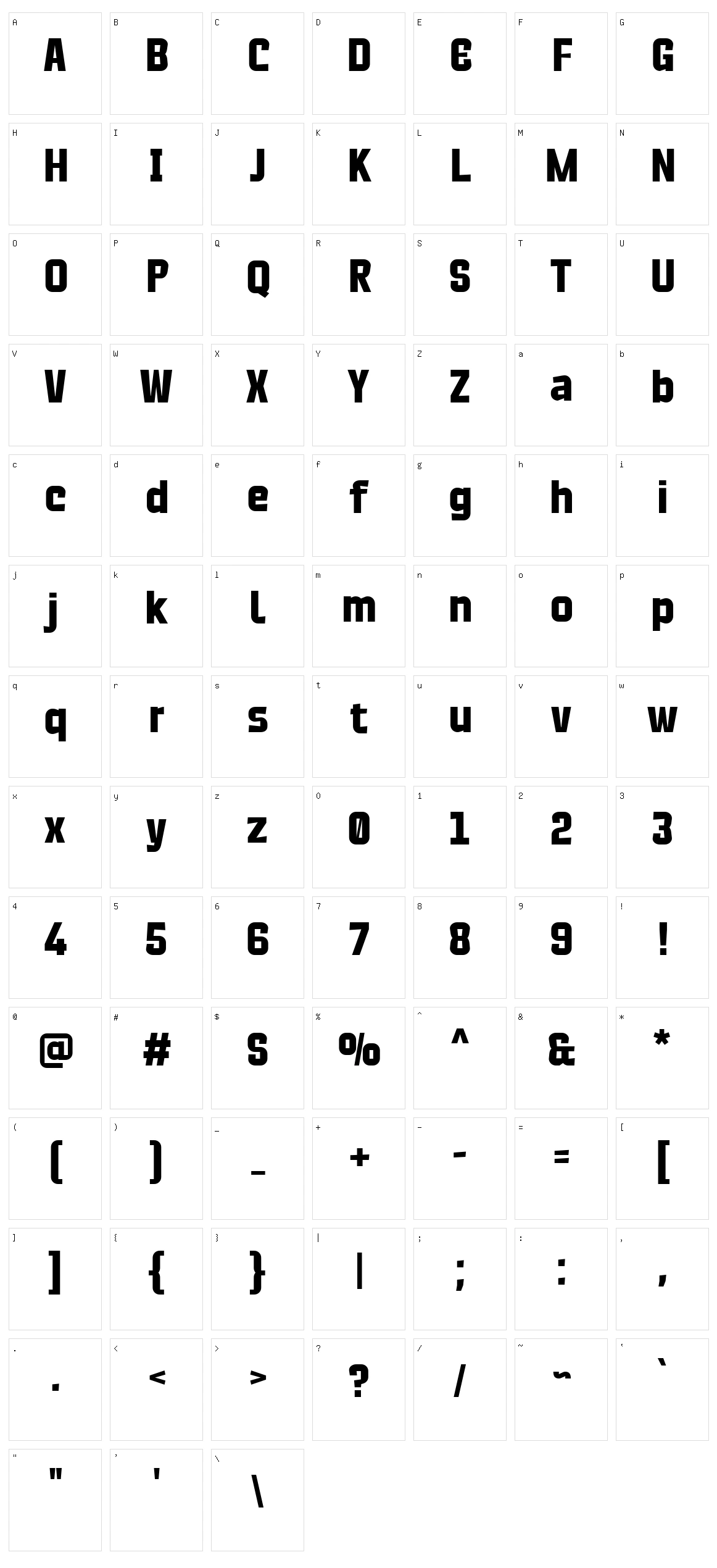 Deliciozo Character Set