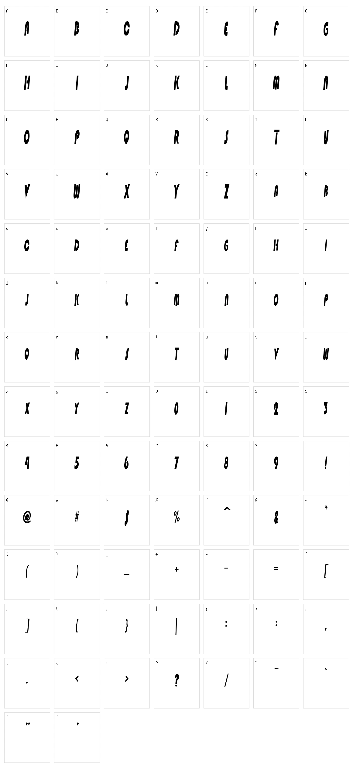 Dharma Character Set