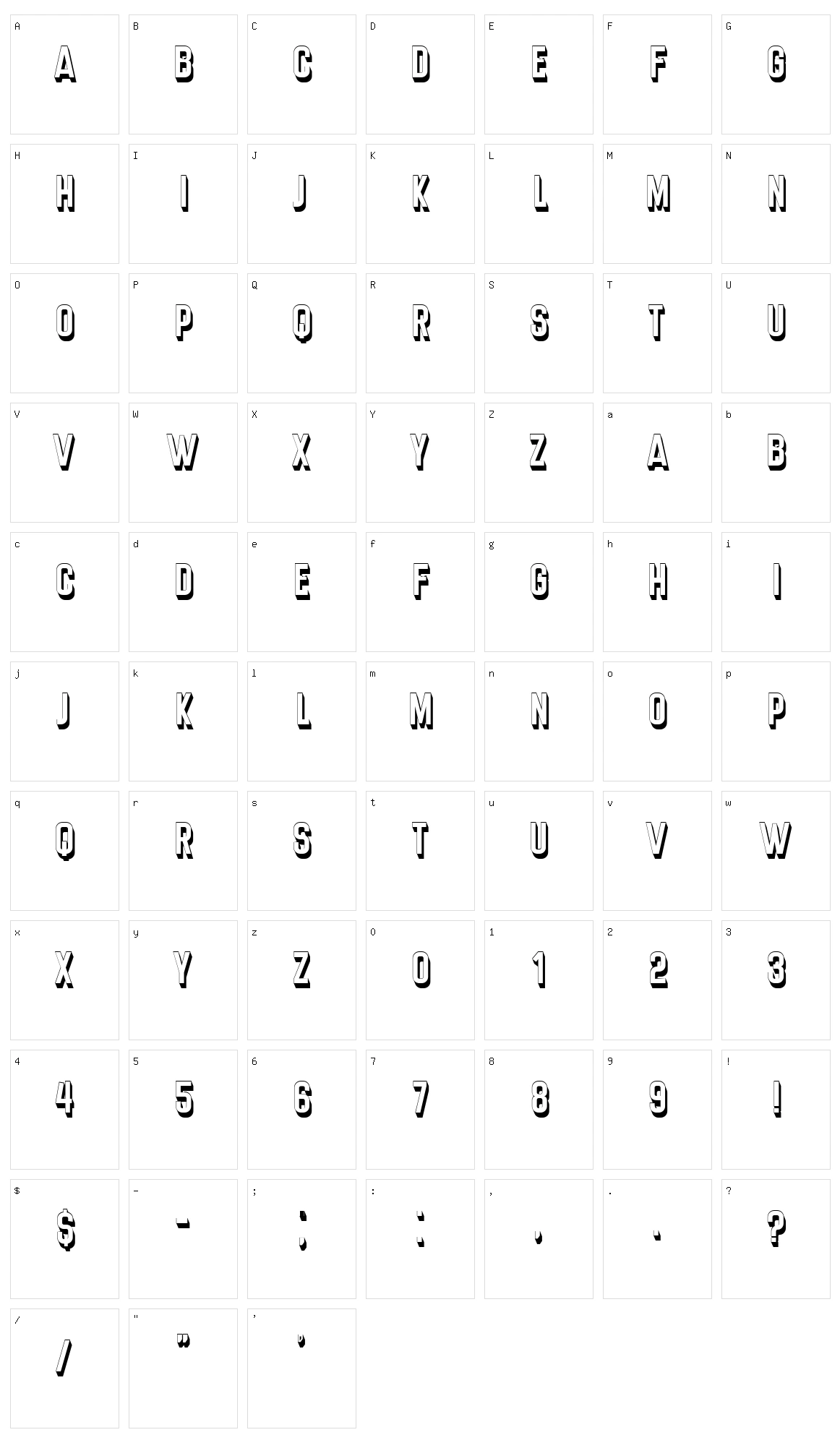 Diperas Character Set