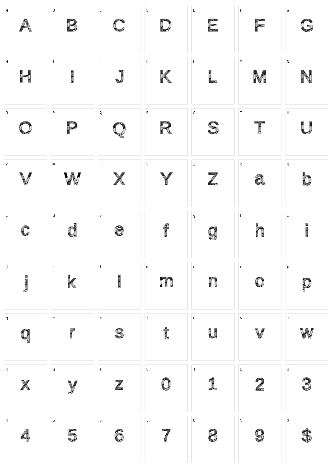 Disco Fresca Character Set