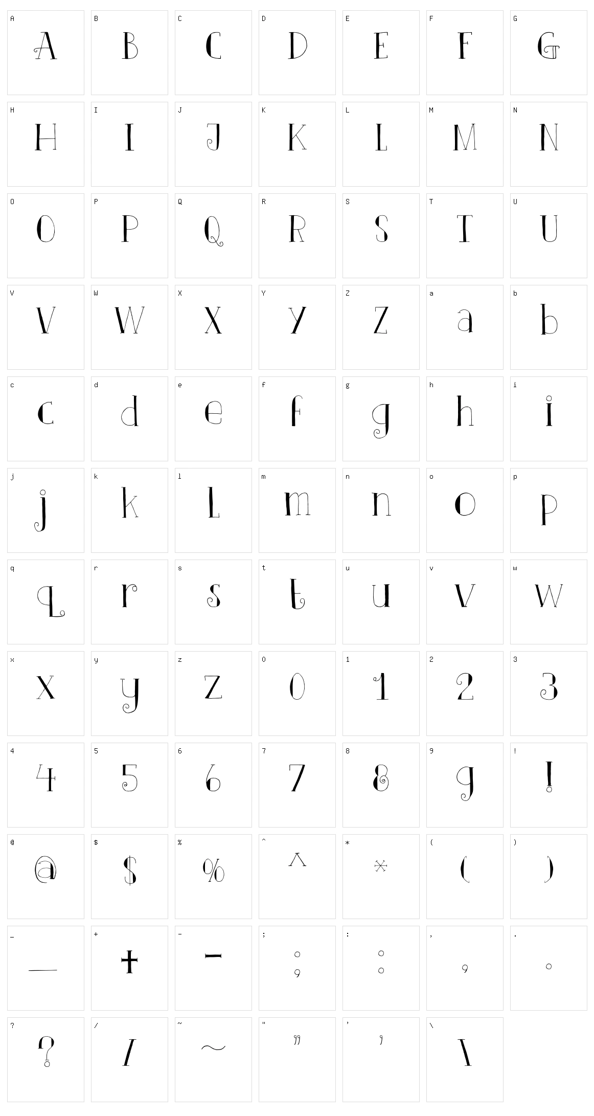 DK Clair De Lune Character Set