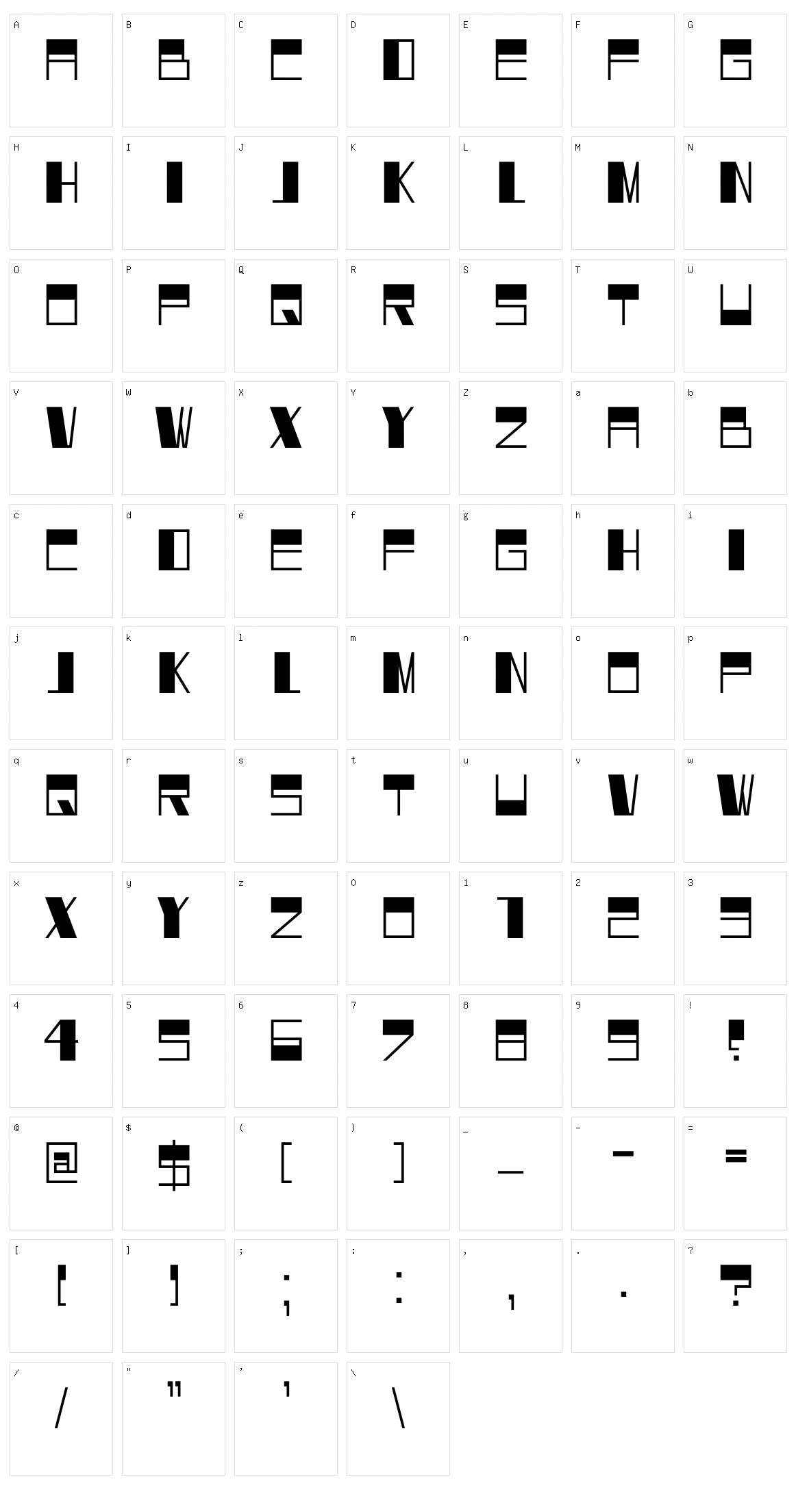 DK Dortmunder Ecke Character Set
