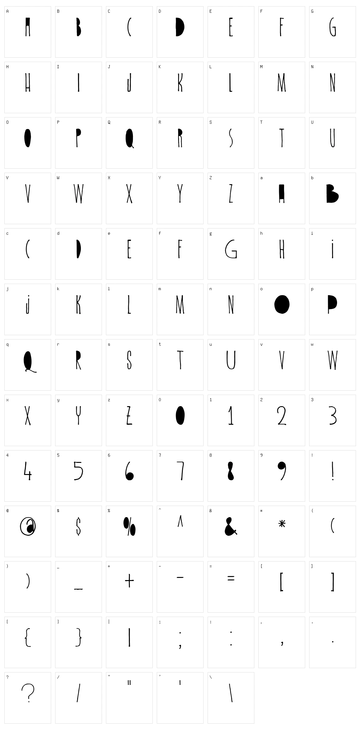 DK Spiderlegs Character Set