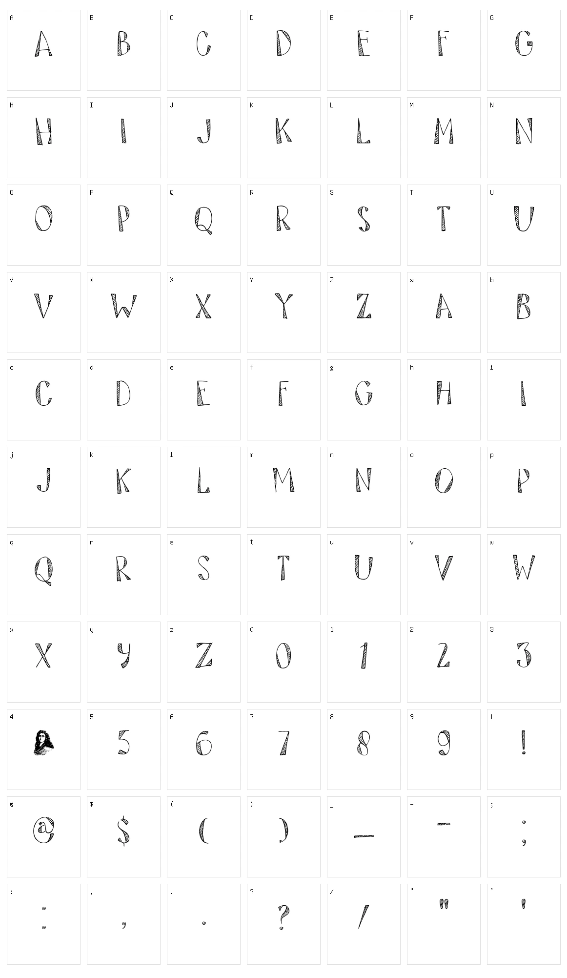 DK Tartufo Character Set