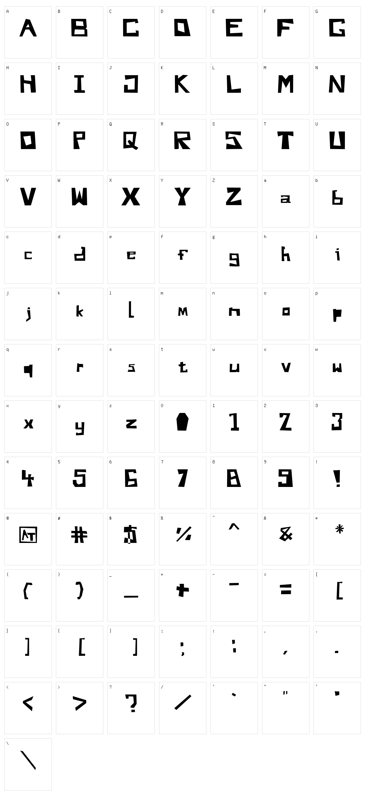 Do You Like My Font Andy Character Set