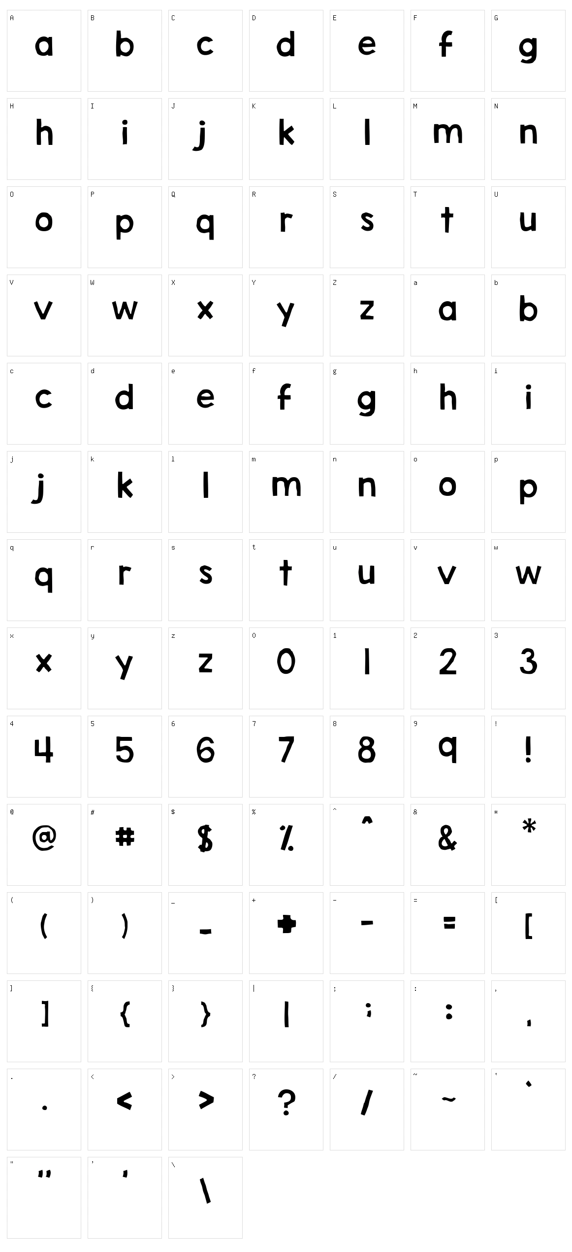 Don Pasquale Character Set