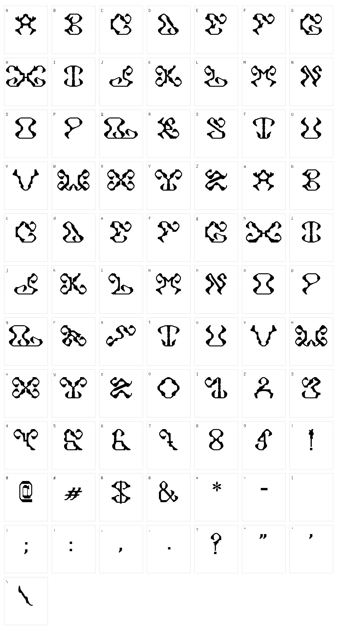 Double Trouble Character Set