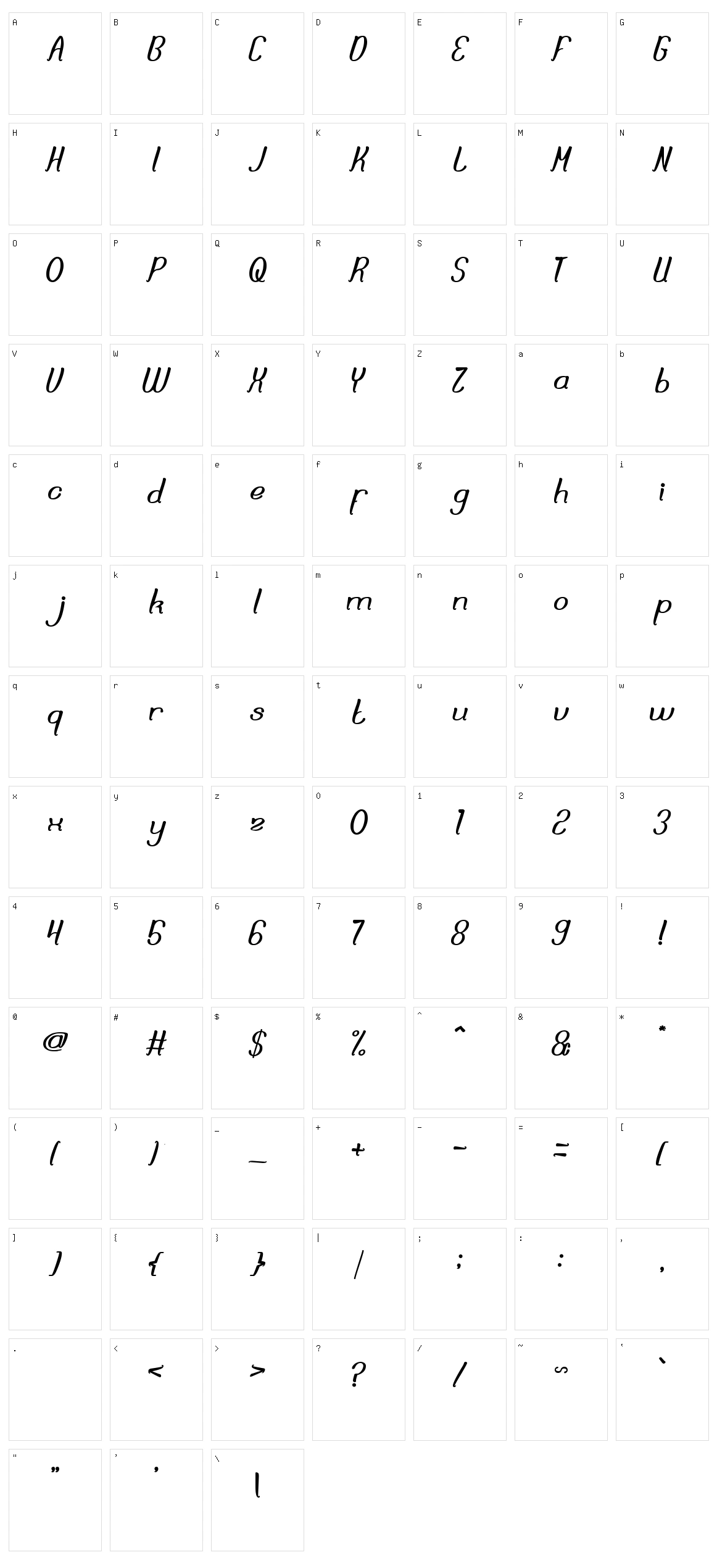 Dream Reality Character Set