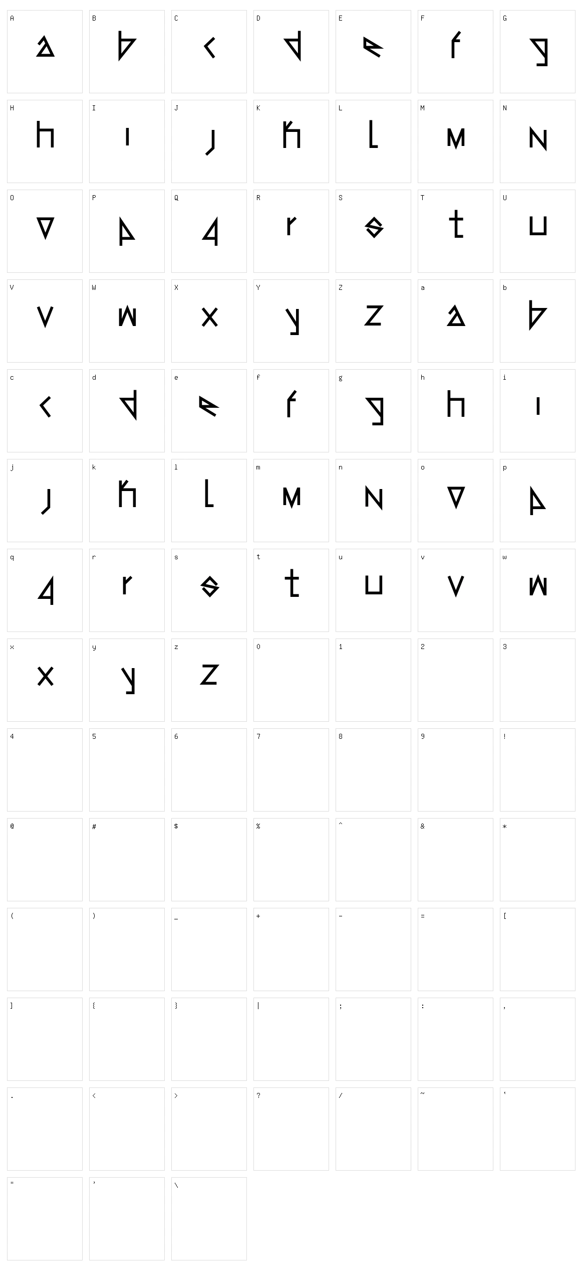 Dynamix Character Set