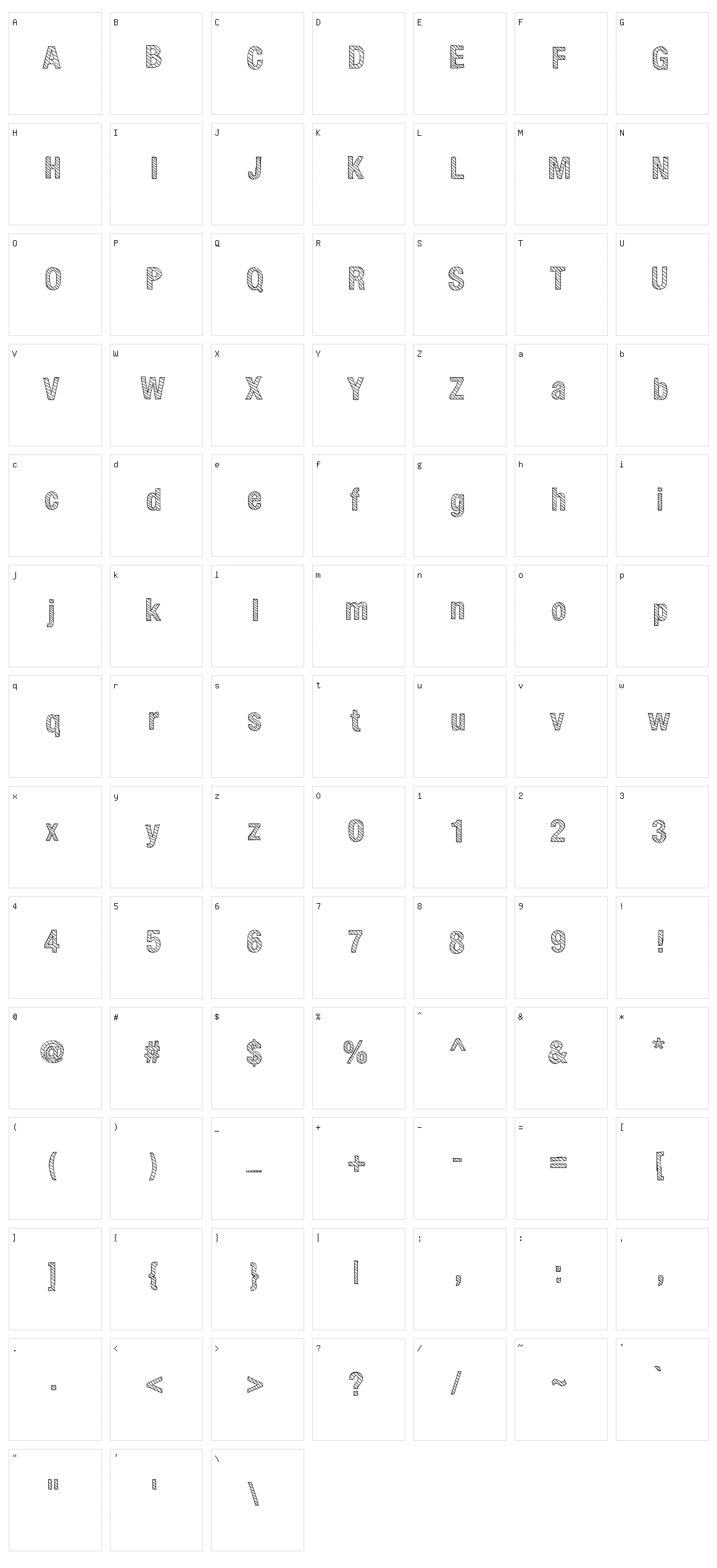 Elliot Character Set