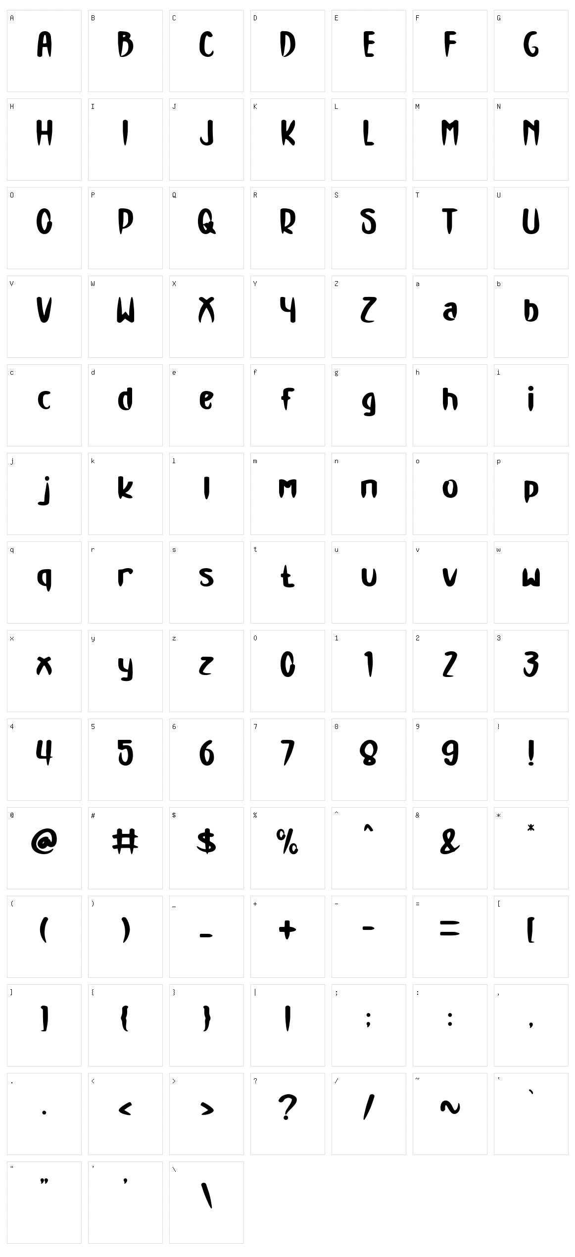 Exodus Character Set