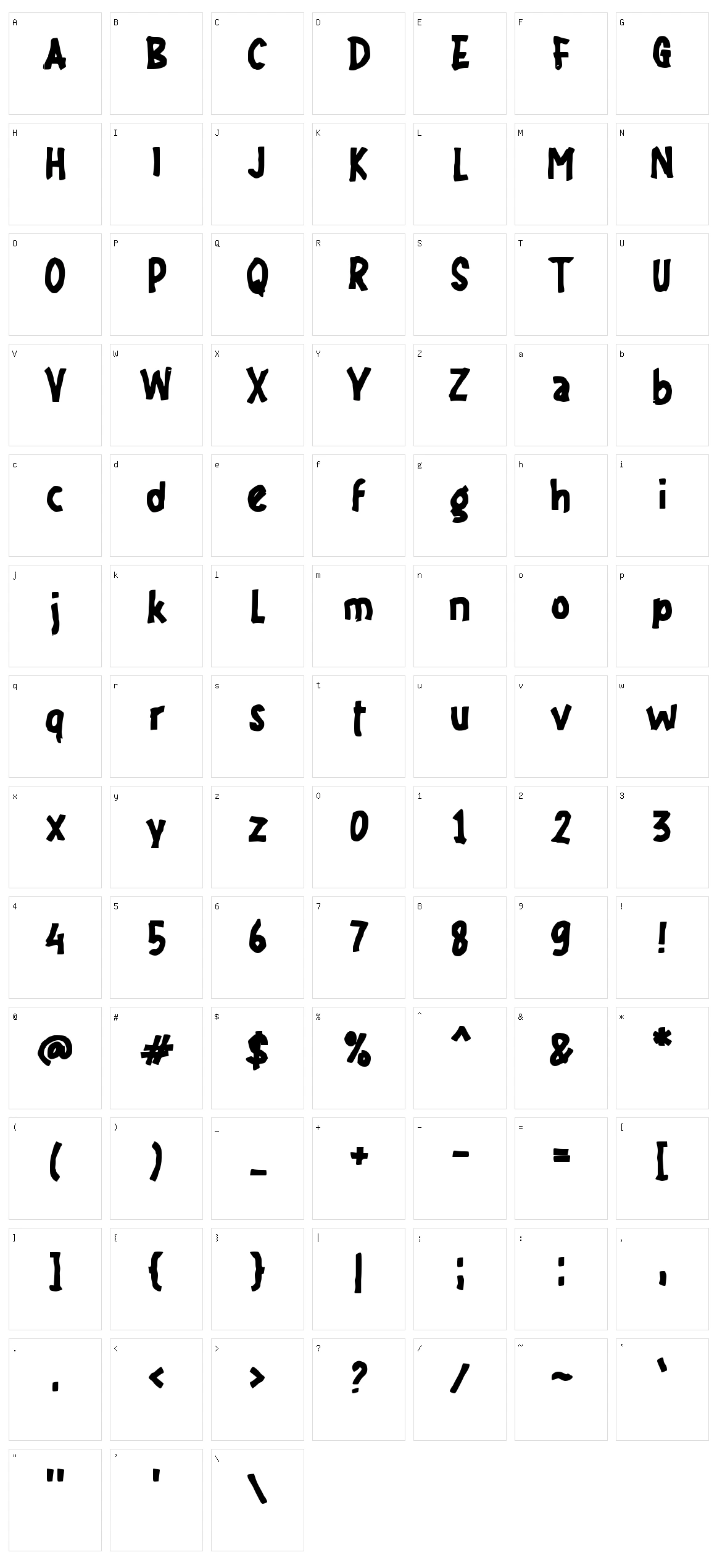 f Foundas Character Set