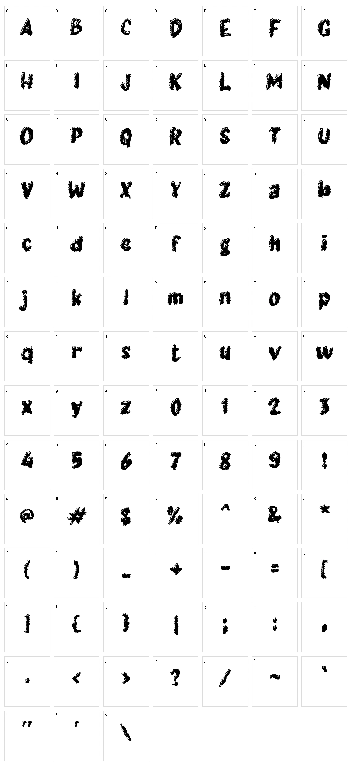 f Funga Character Set