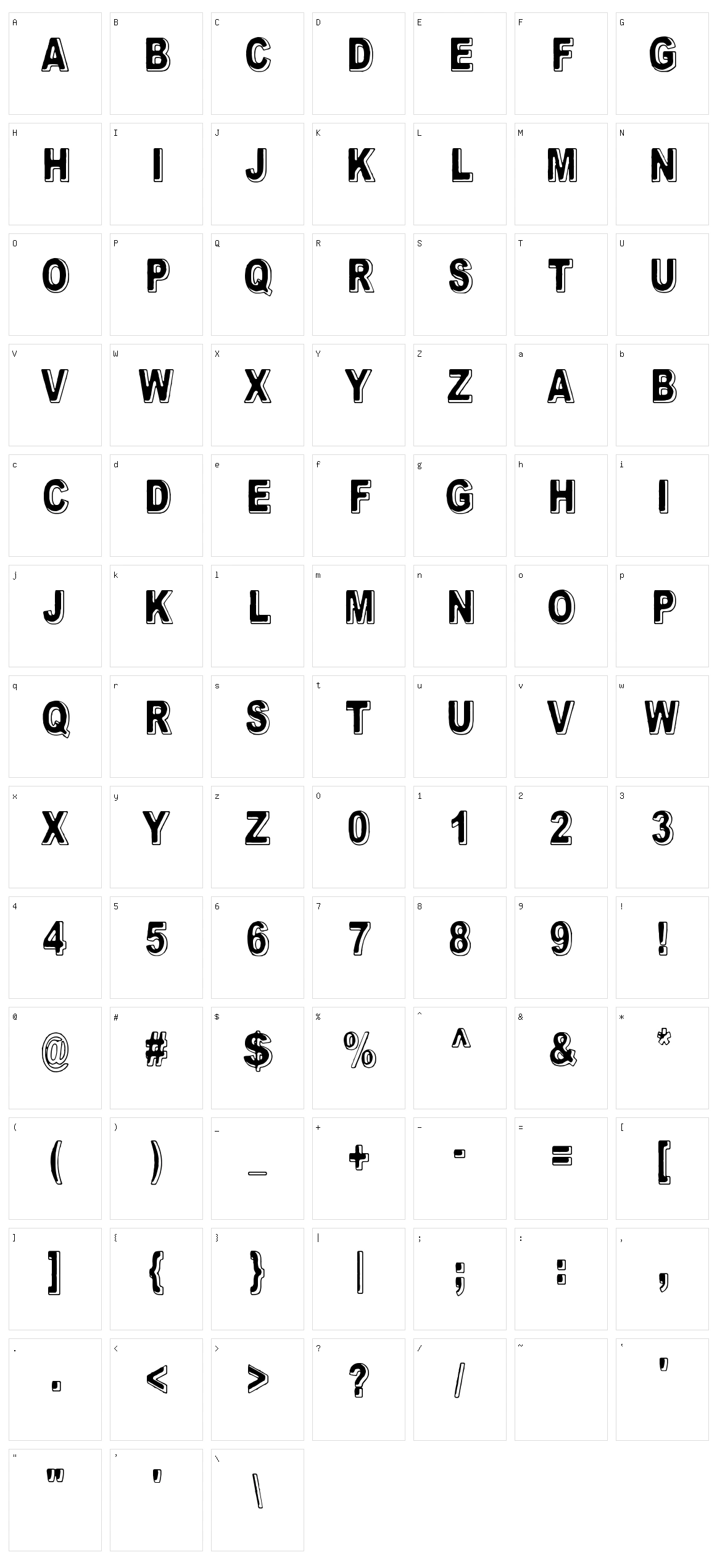 Feeling Babylon Character Set