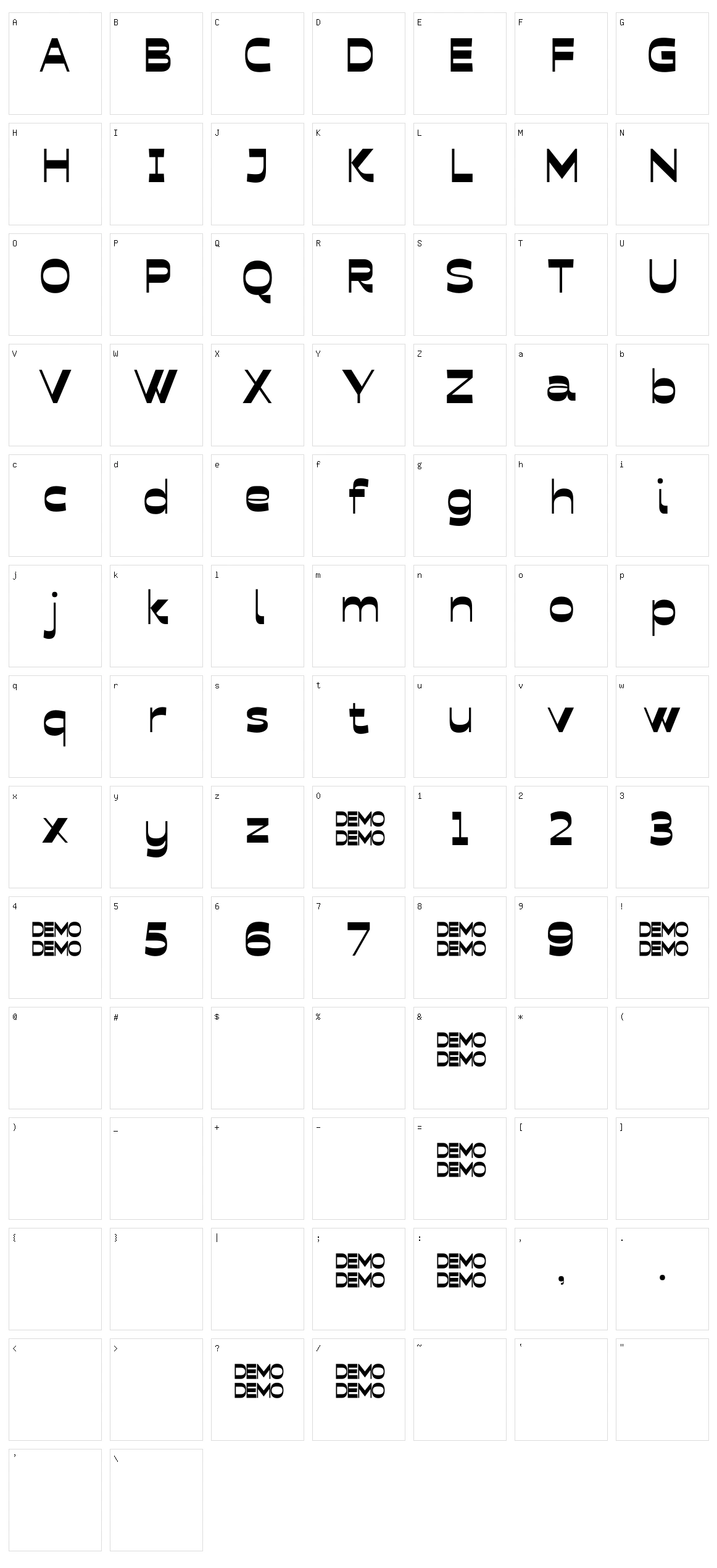 Fergana Character Set