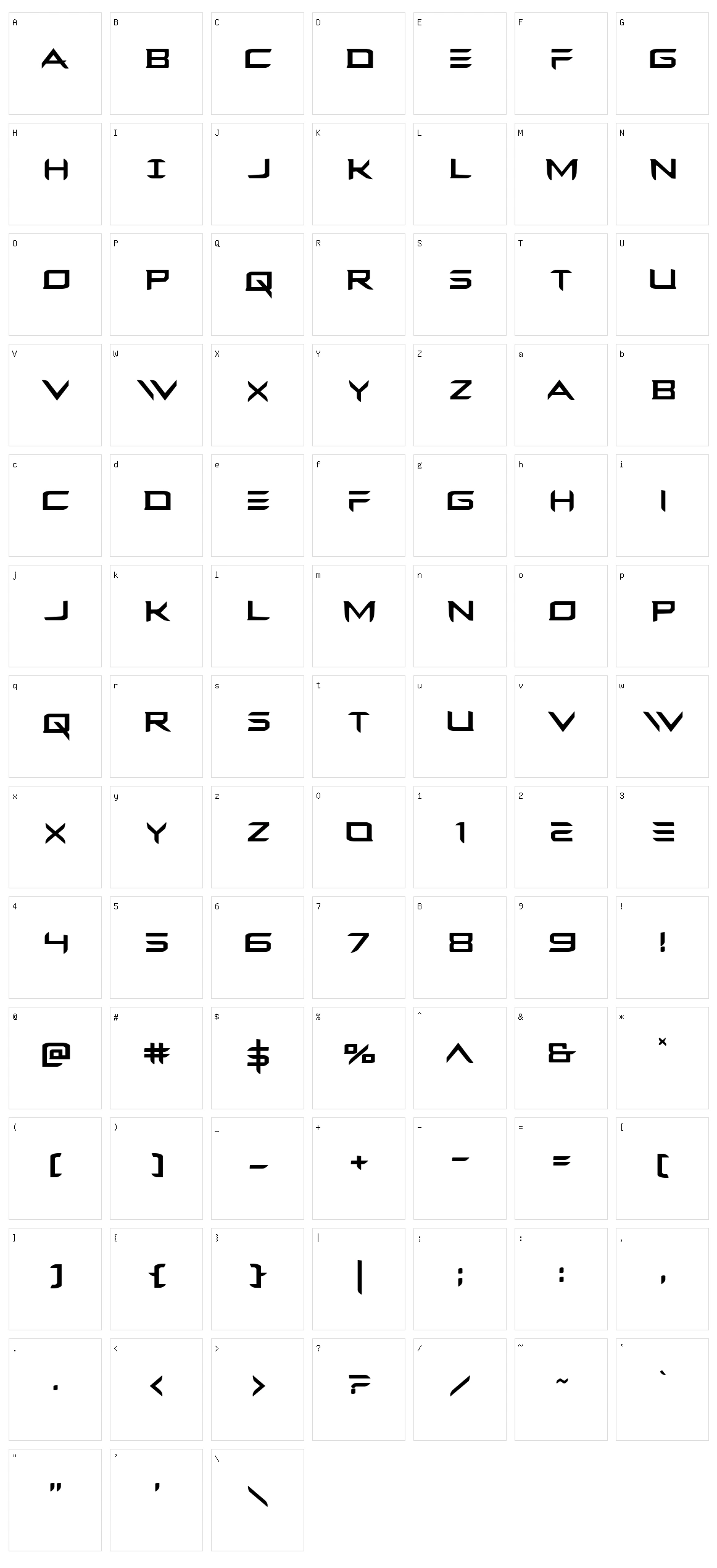 Ferret Face Character Set